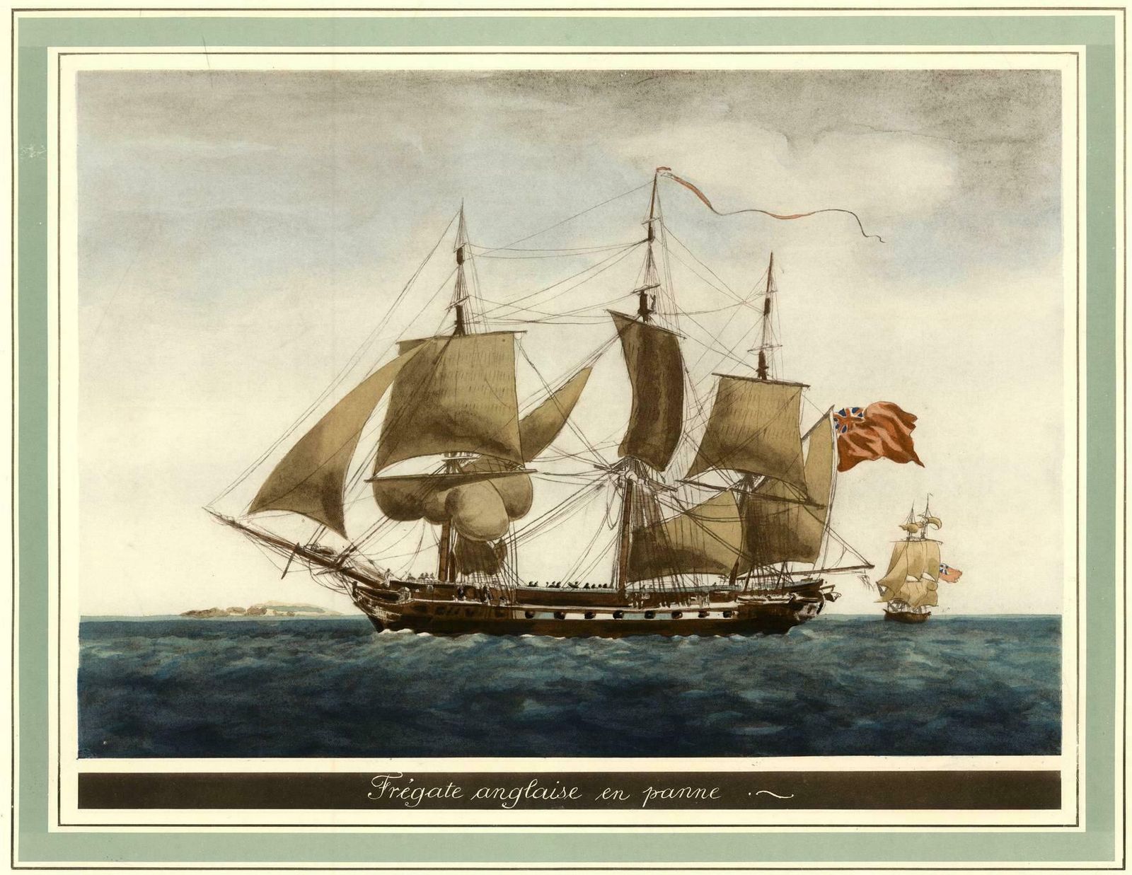 Before The Gales: An English Frigate Awaiting Wind, Circa 1920 photo furniture