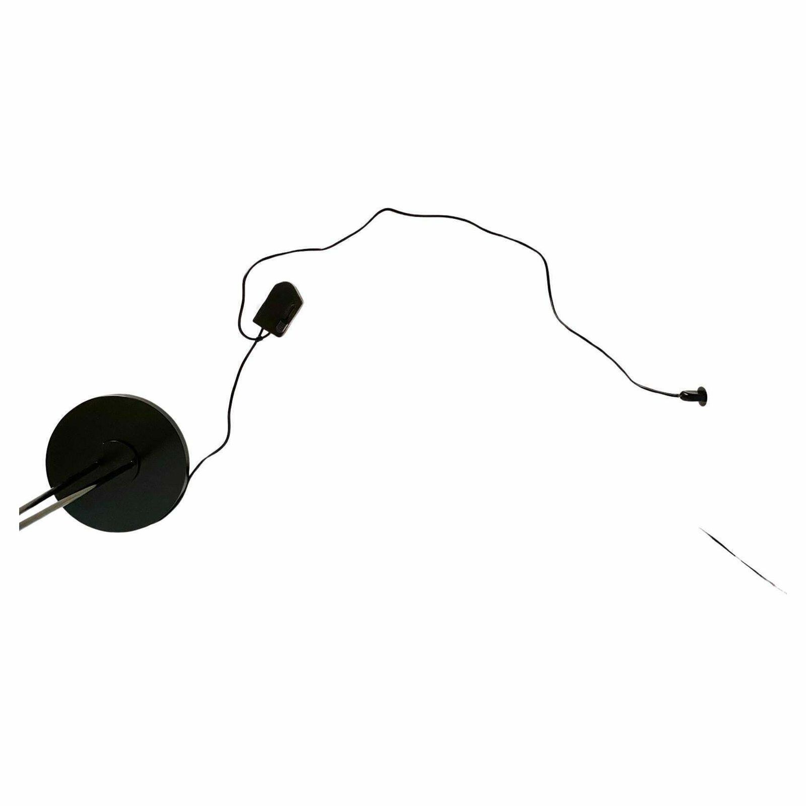 Steel Floor Lamp And Murano Glass Shade, Leucos, Italy 80s photo 2250.0
