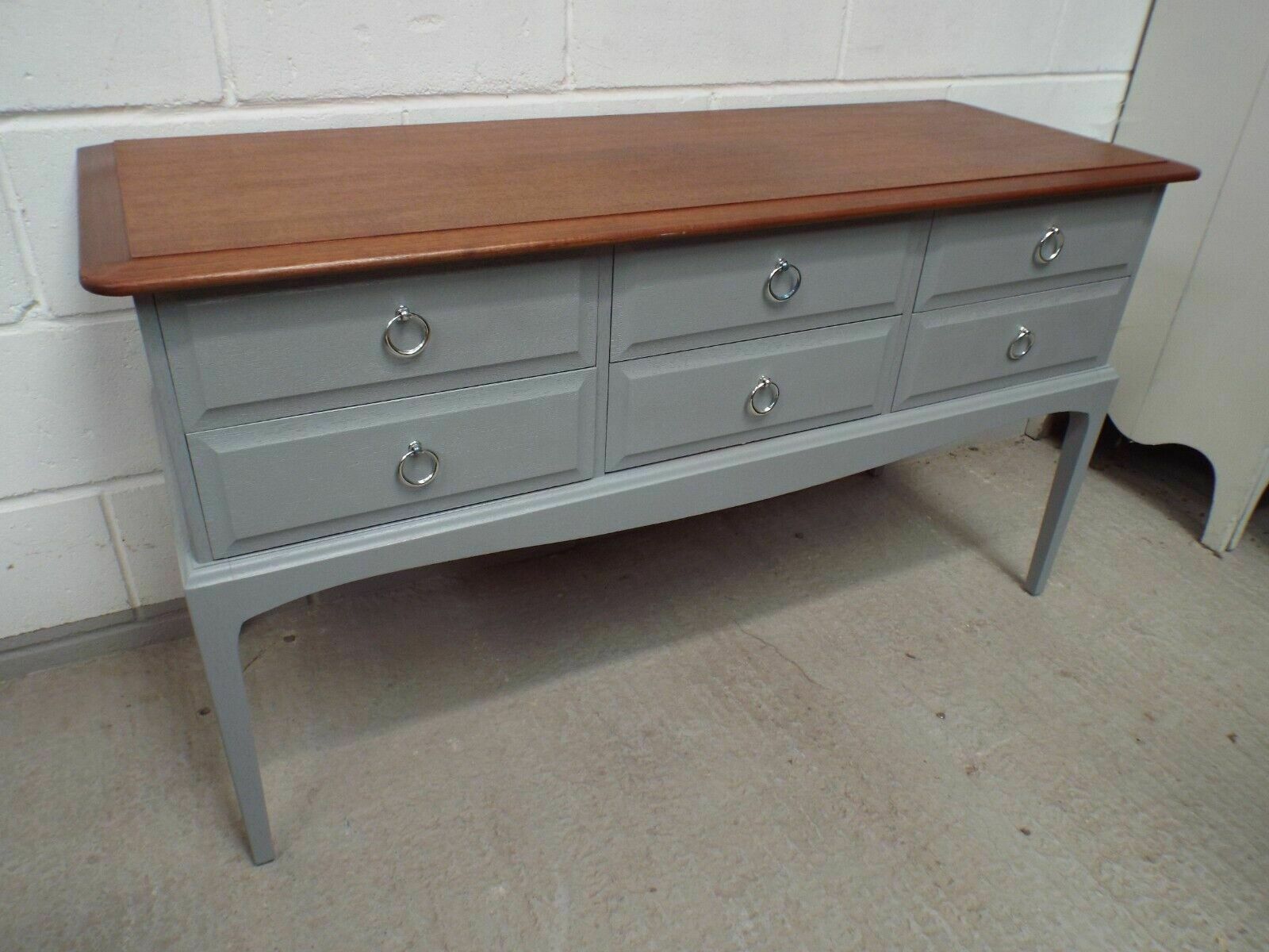 Vintage Stag Painted Chest Of Drawers Freshly Refurbished F7b Plummet