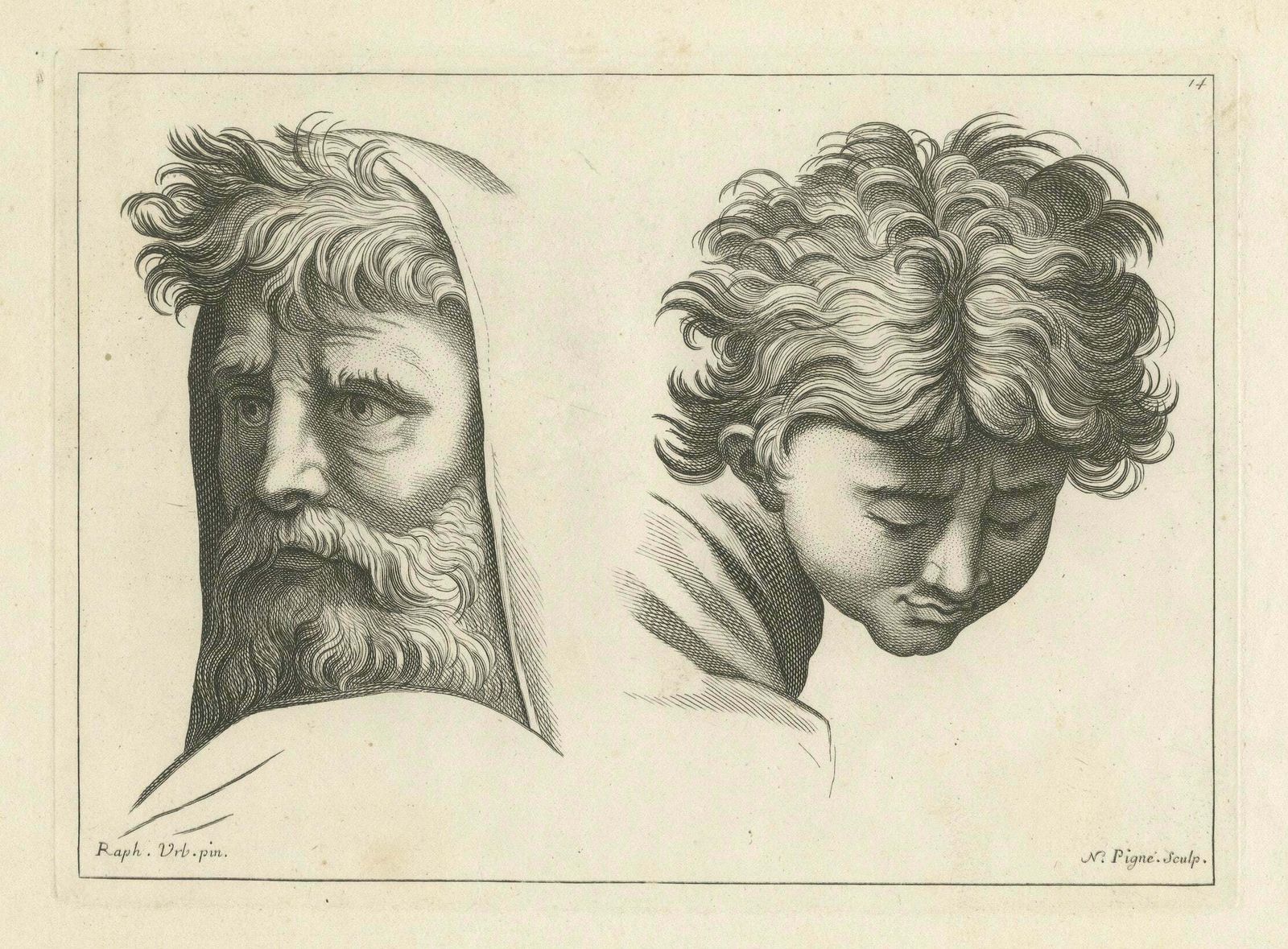 Wisdom And Innocence: Contrasts In Time By Pigné", 1740 photo vinterior