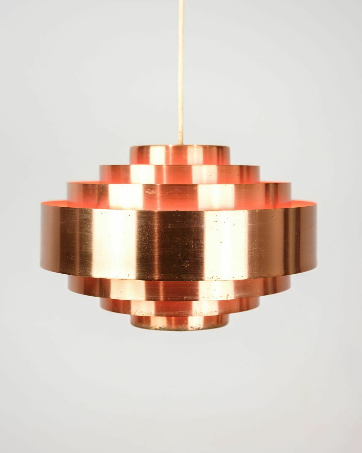 Ceiling Lamp Model Ultra In Copper By Jo Hammerborg For Fog Og Mørup From 1960s