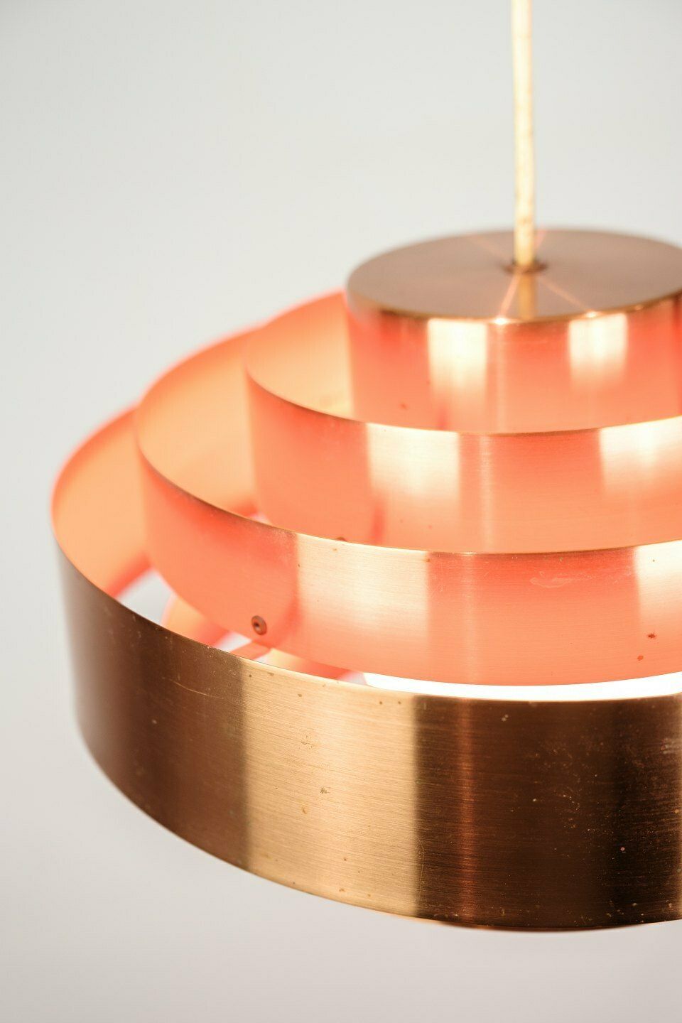 Ceiling Lamp Model Ultra In Copper By Jo Hammerborg For Fog Og Mørup From 1960s photo Lighting