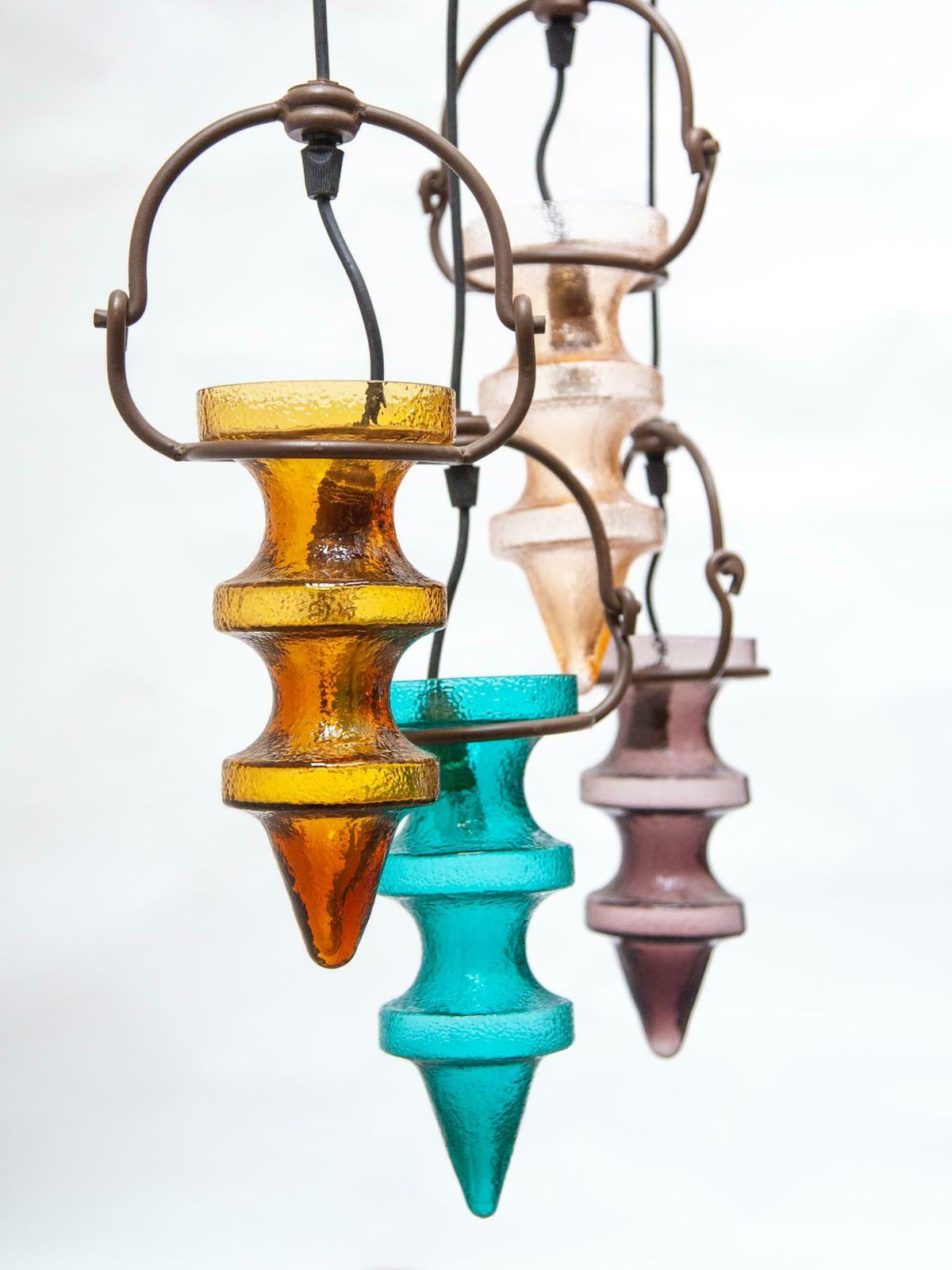 Cascade Stalactites Colored Glass Chandelier Designed By Nanny Still For Raak photo 2431.0