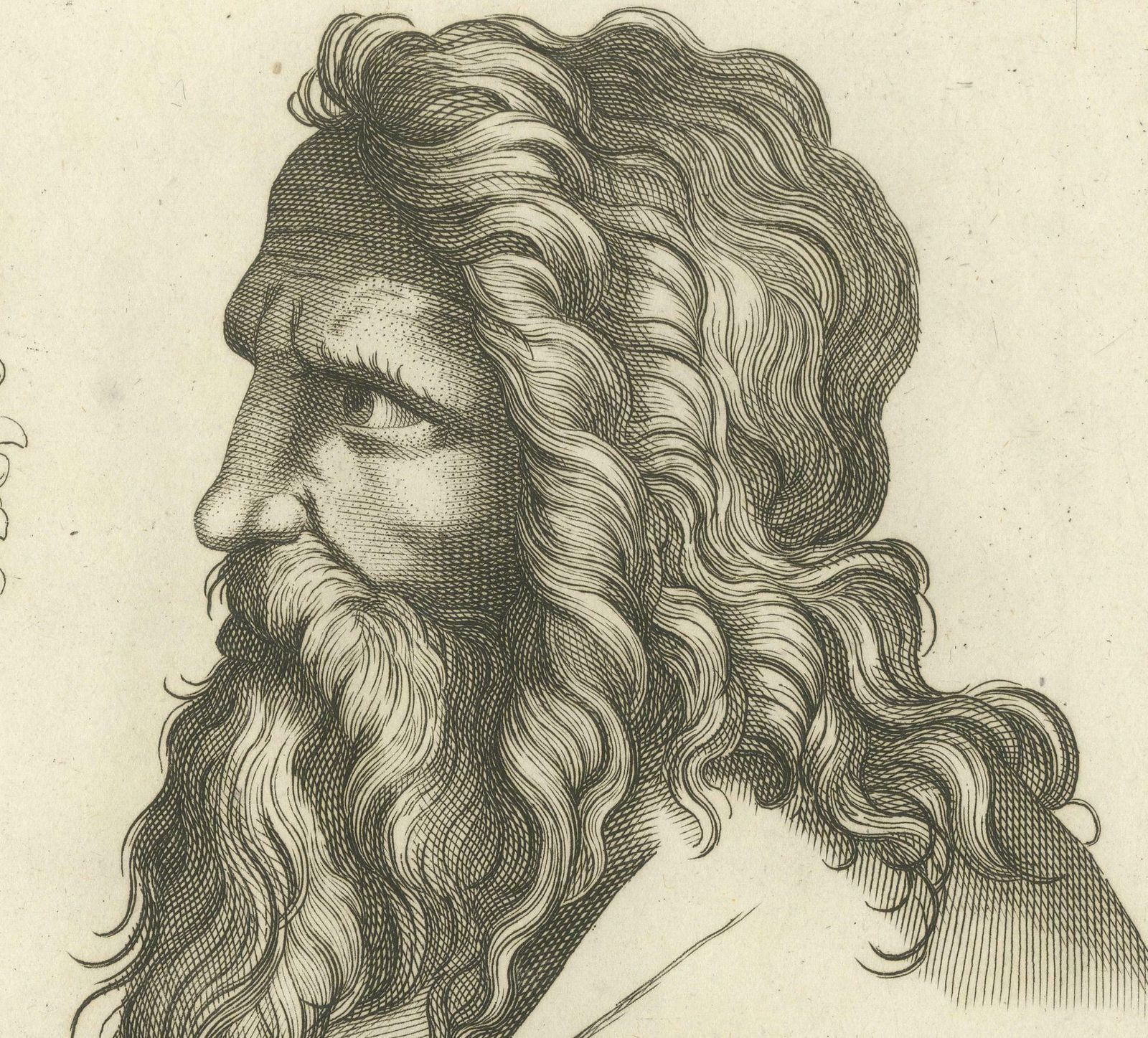 Contrast Of Time: Ancient Wisdom Engraved By Pigné, 1740 photo Art