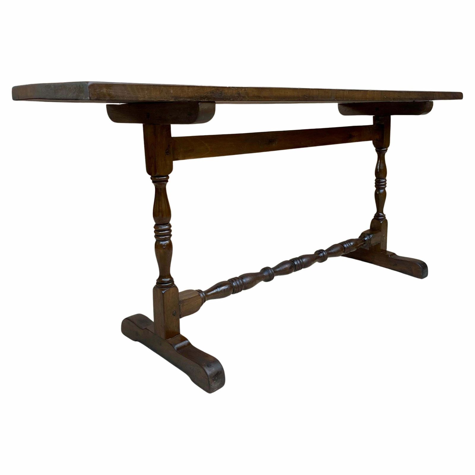 Console mid-century en noyer, années 1940