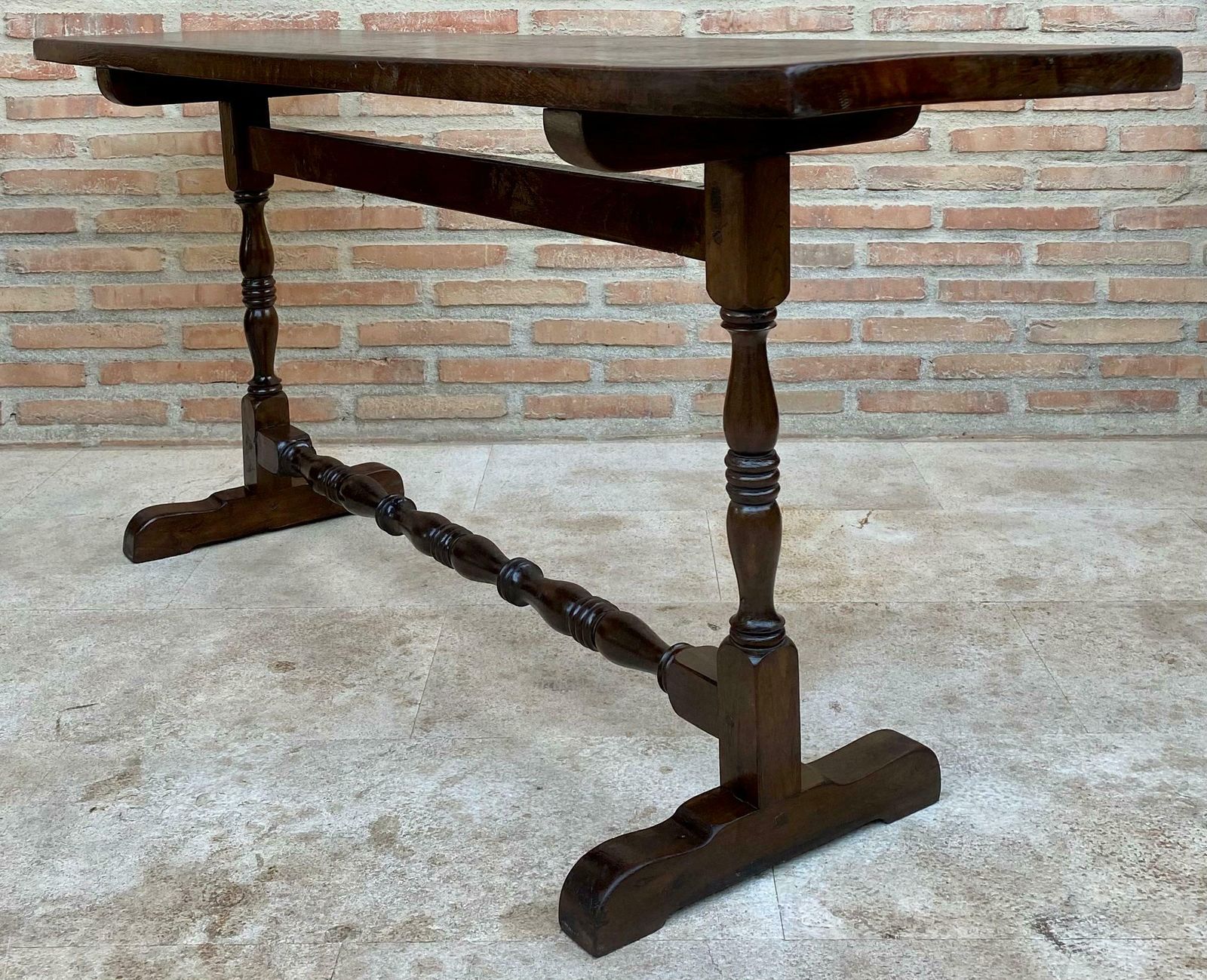 Console mid-century en noyer, années 1940 photo buy