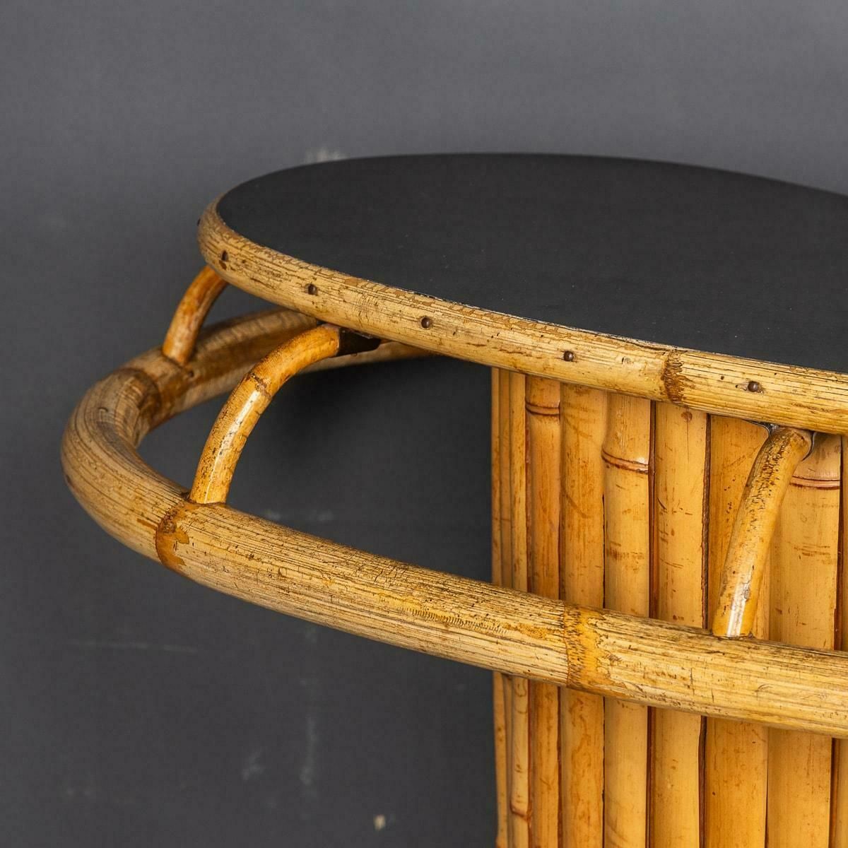 photo buy 20th Century Italian Standing Bamboo Tiki Bar C.1960