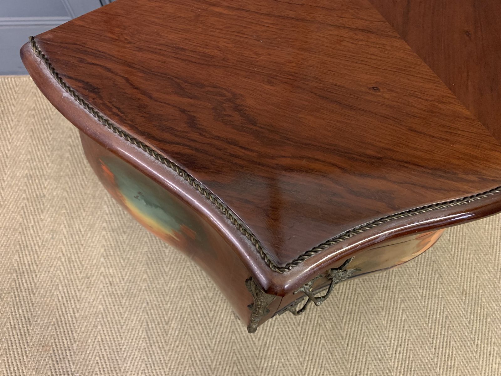 Hand Painted French Bombe Commode photo vinterior