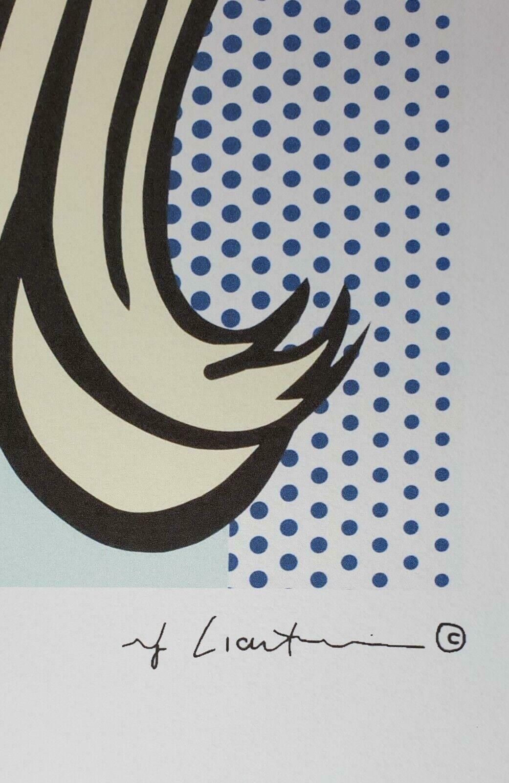 450.0 1980s Original Roy Lichtenstein "Art Critic" Limited Edition Lithograph photo
