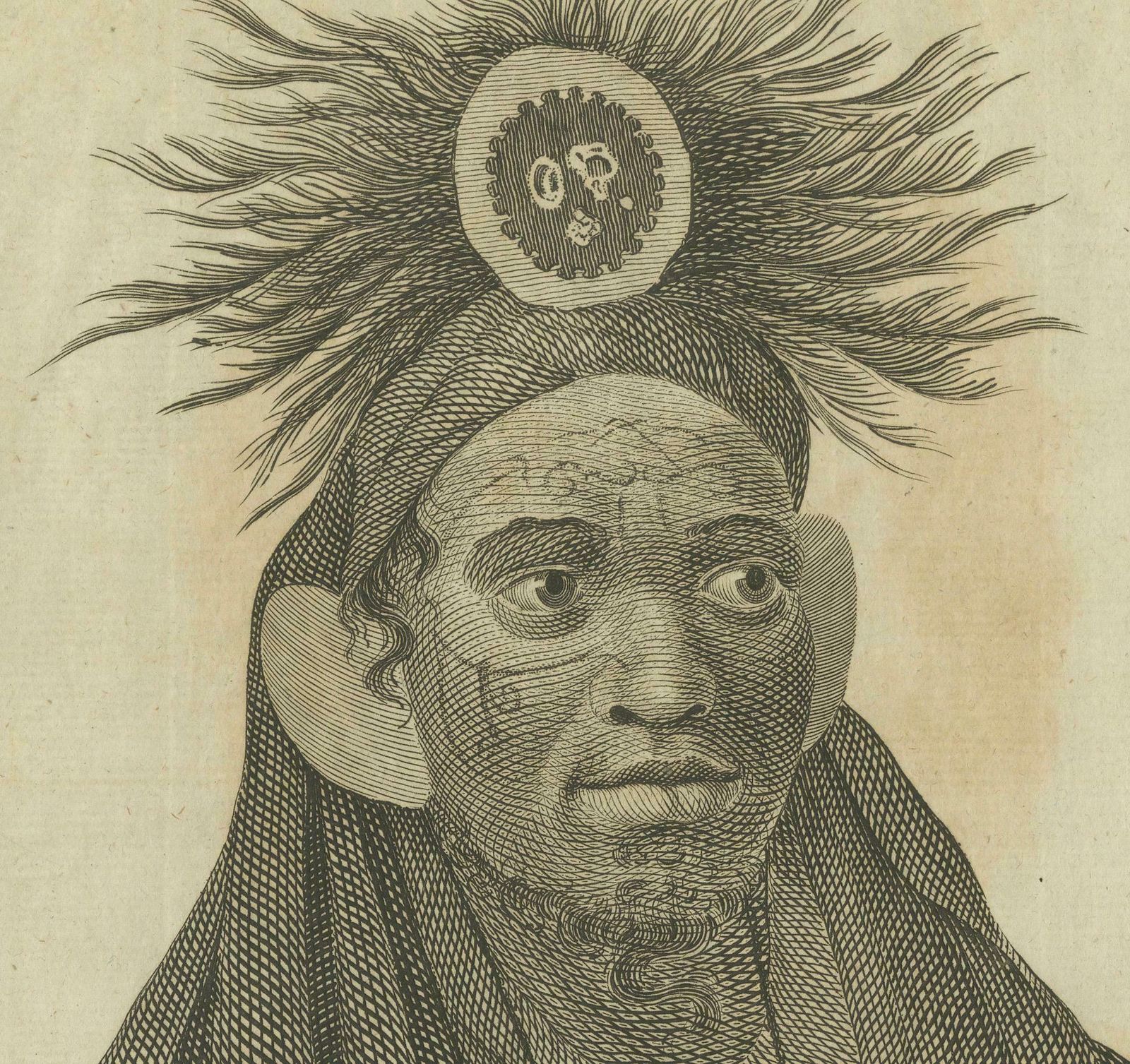 Island Leadership: The Chief And A Principal Woman Of Santa Cristina, Circa 1785 photo for sale
