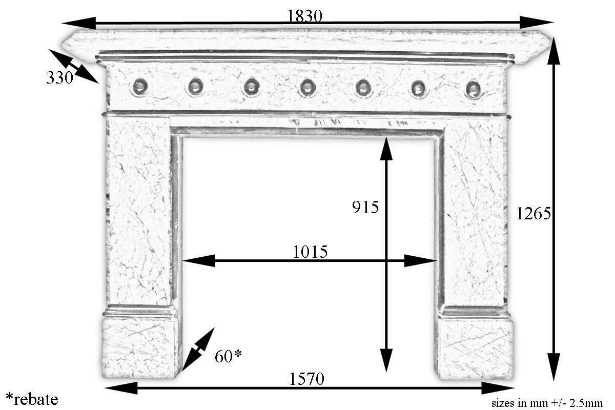 Large Late Victorian Striated Grey Marble Fire Surround photo furniture