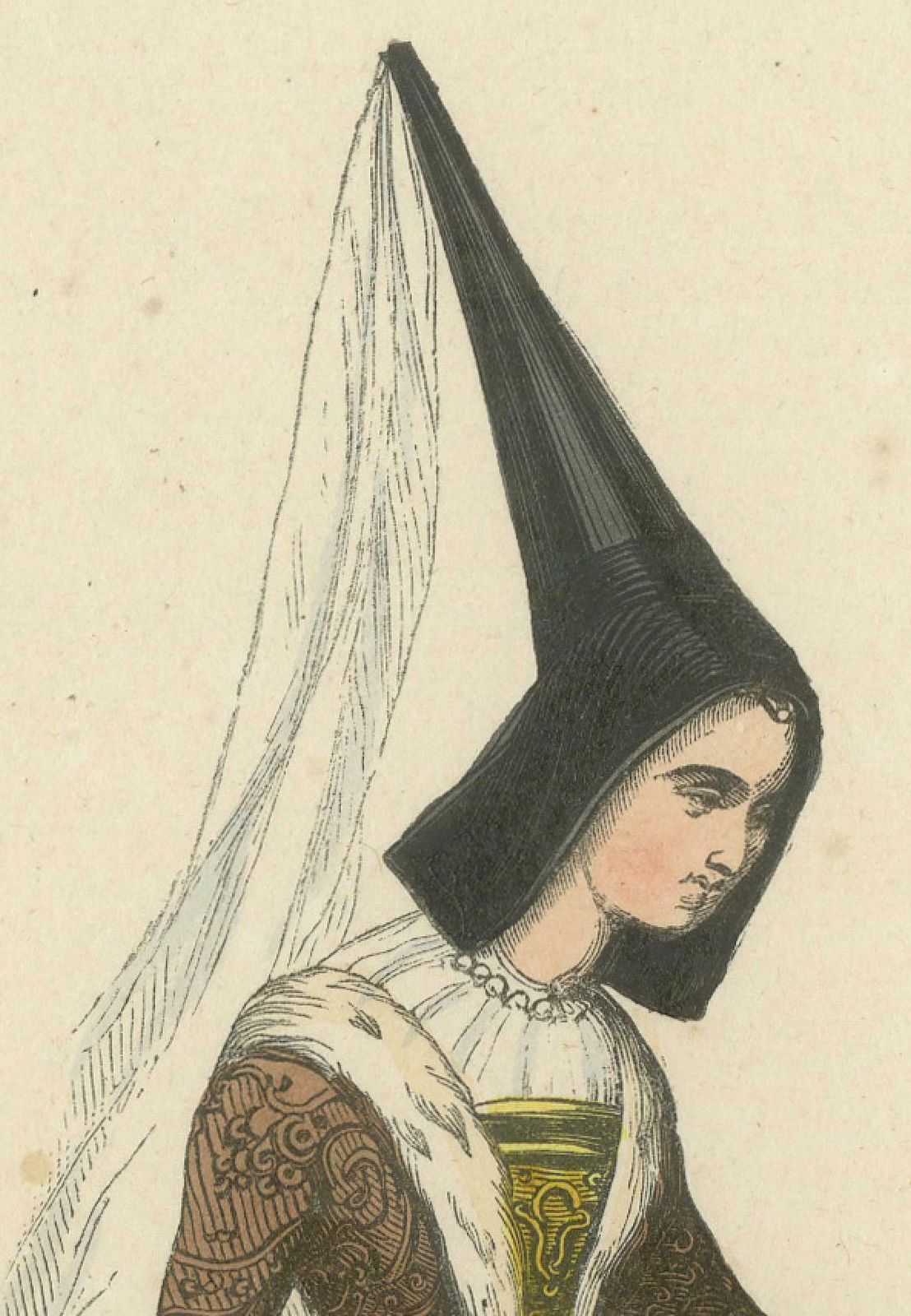 Elegance Of The Past: Margaret Of York In 'Costume Du Moyen âge', 1847 photo Art