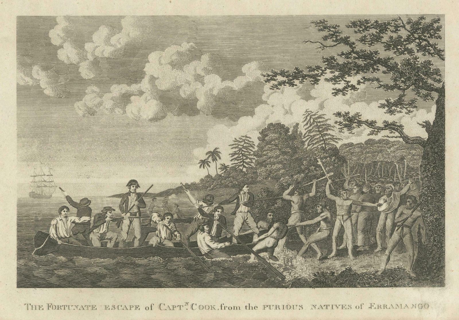 Narrow Escape: Captain Cook's Perilous Departure From Erromango, Circa 1790 £313.75 photo vinterior