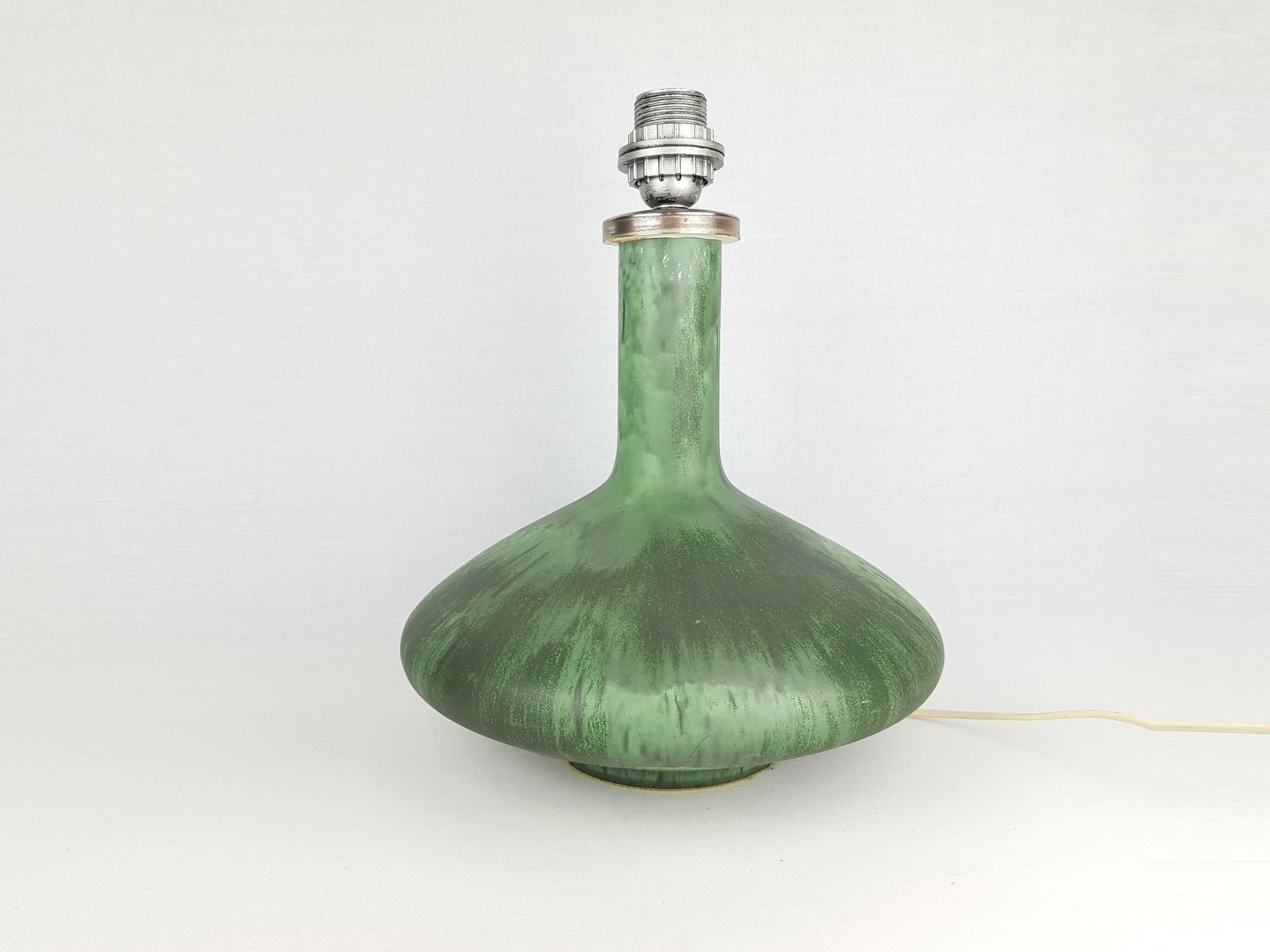 Vintage Otto Keramik Green Ufo Table Lamp West German Pottery 1960s 1970s