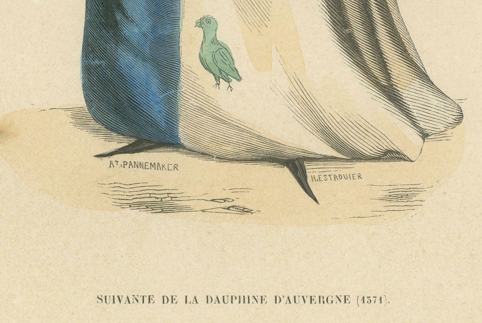 Courtly Refinement: A Lady In Waiting To The Dauphine Of Auvergne, 1847 photo furniture