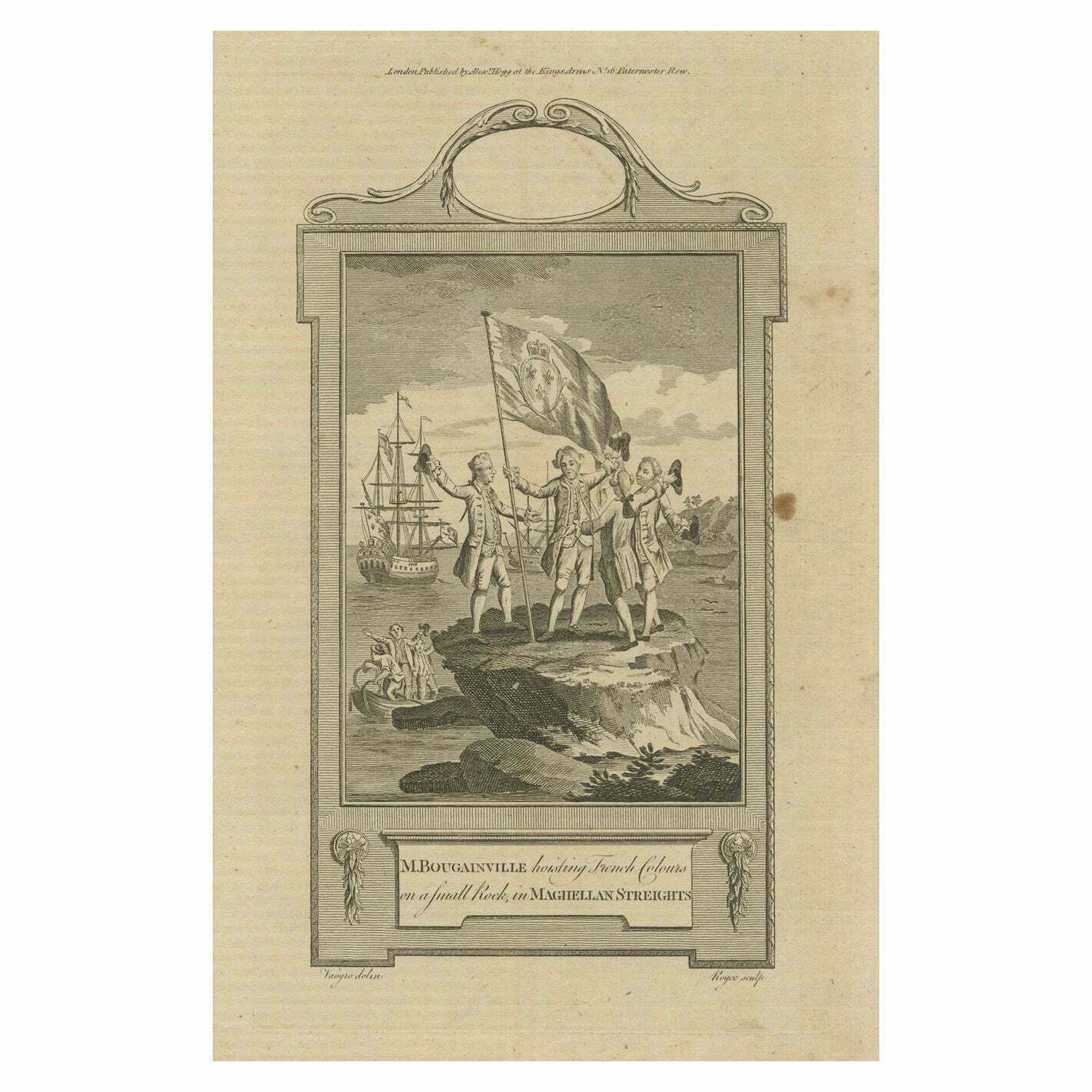 Bougainville's Claim In The Magellan Straits, Circa 1767 £139.44