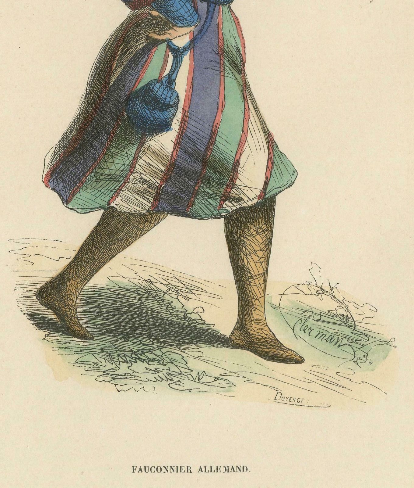 The Noble Sport: A German Falconer In 'Costume Du Moyen âge, 1847 photo furniture