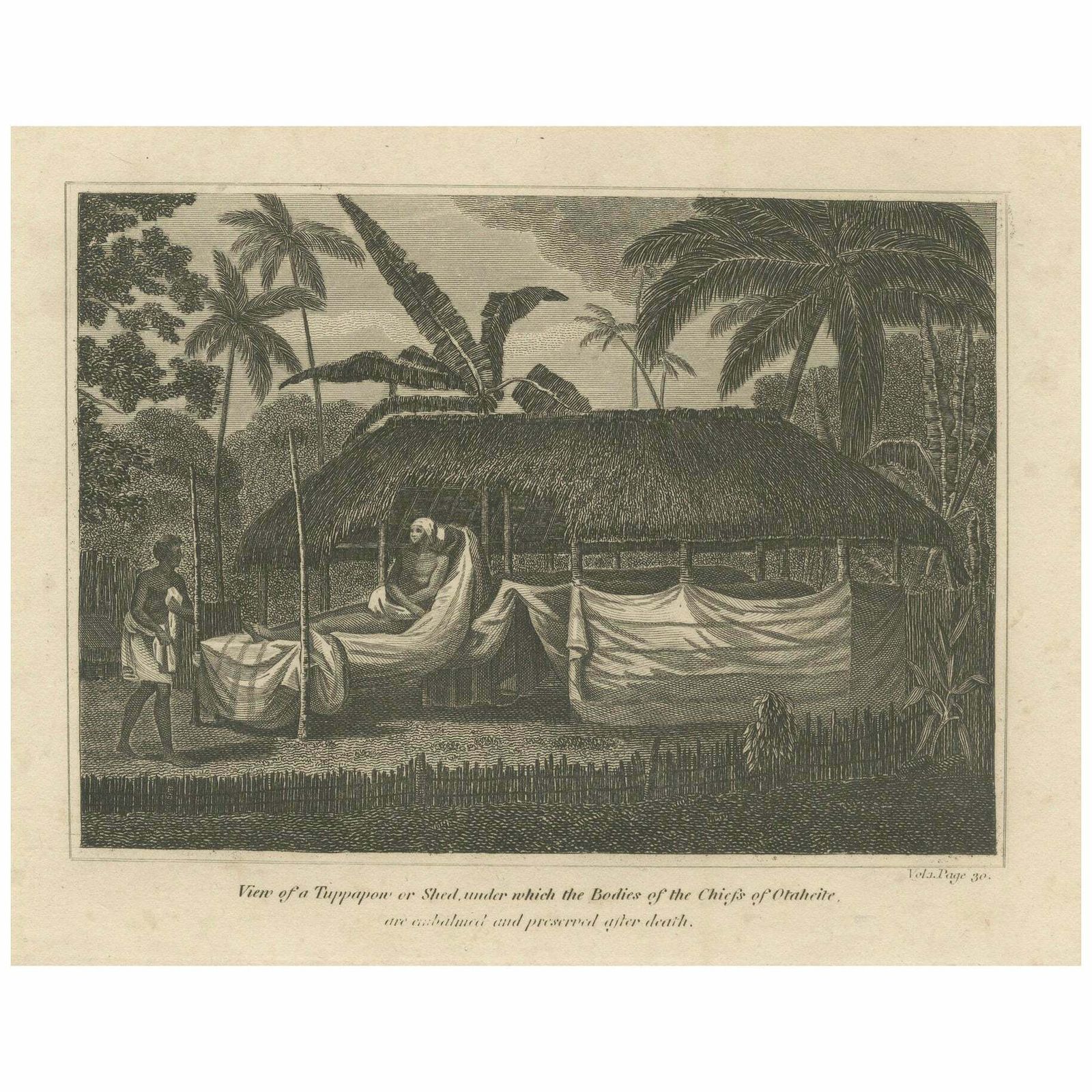Tee's Eternal Rest: The Embalmed Chief Of Otaheite Or Tahiti, Circa 1800
