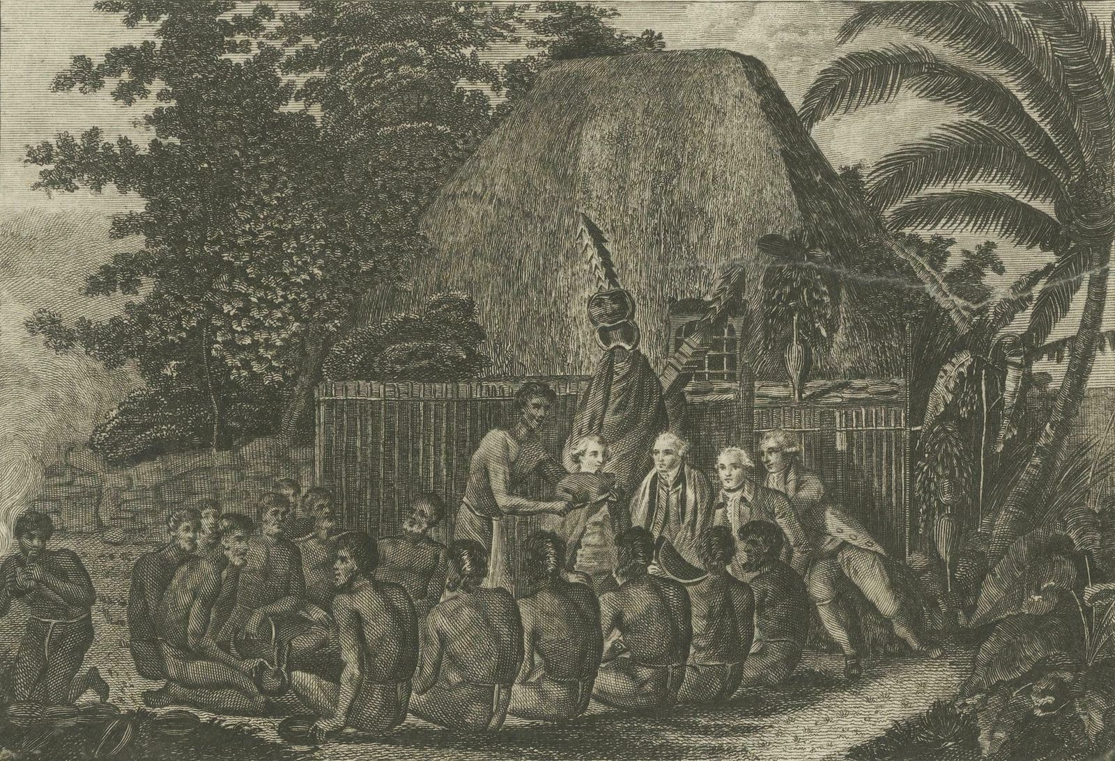 Ceremonial Tribute To Captain Cook In The Hawaiian Archipelago, Circa 1790 photo 65.0