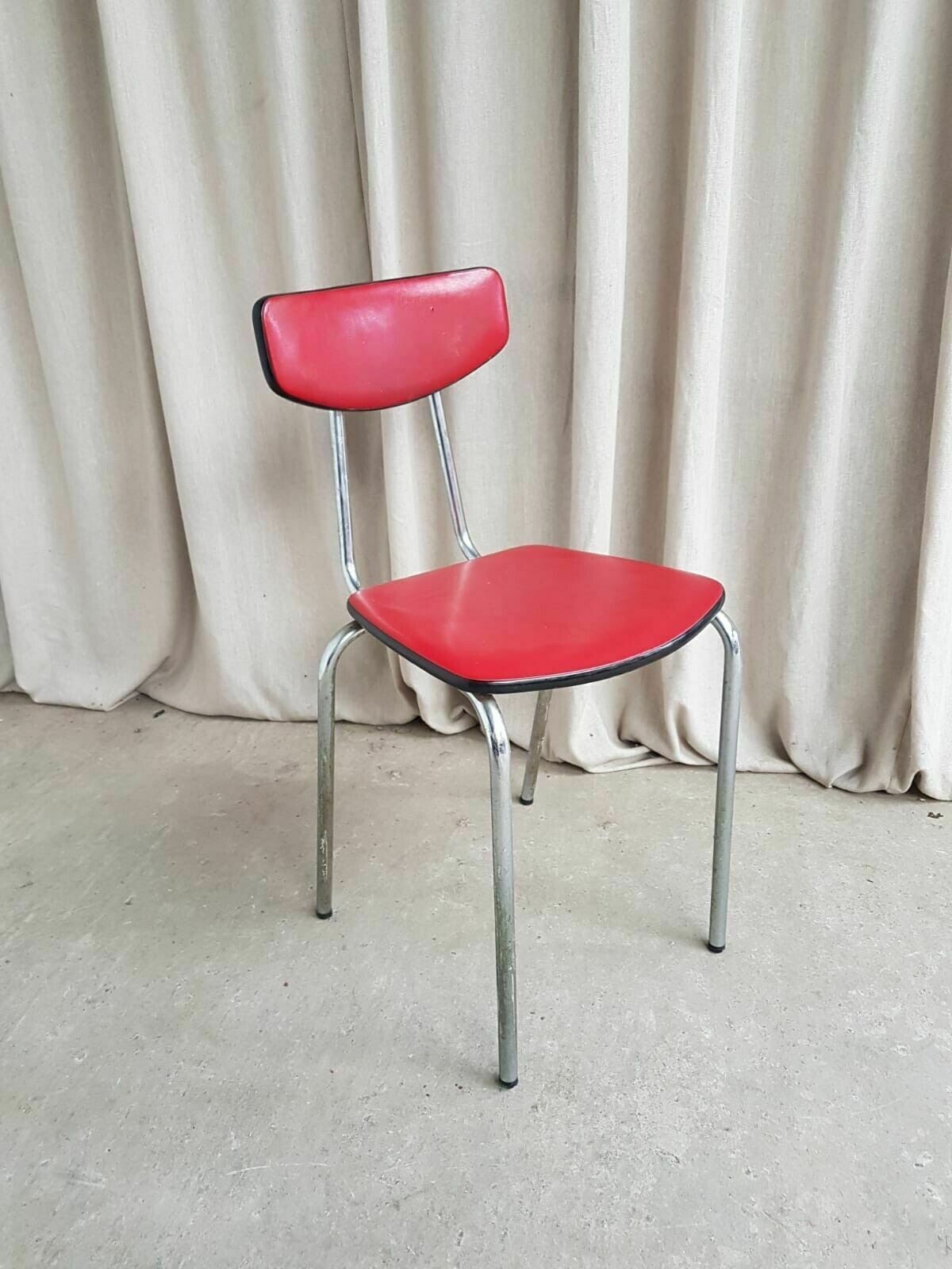 Vtg Mid Century Danish Dining Desk Side Chair Danish Italian Retro photo for sale