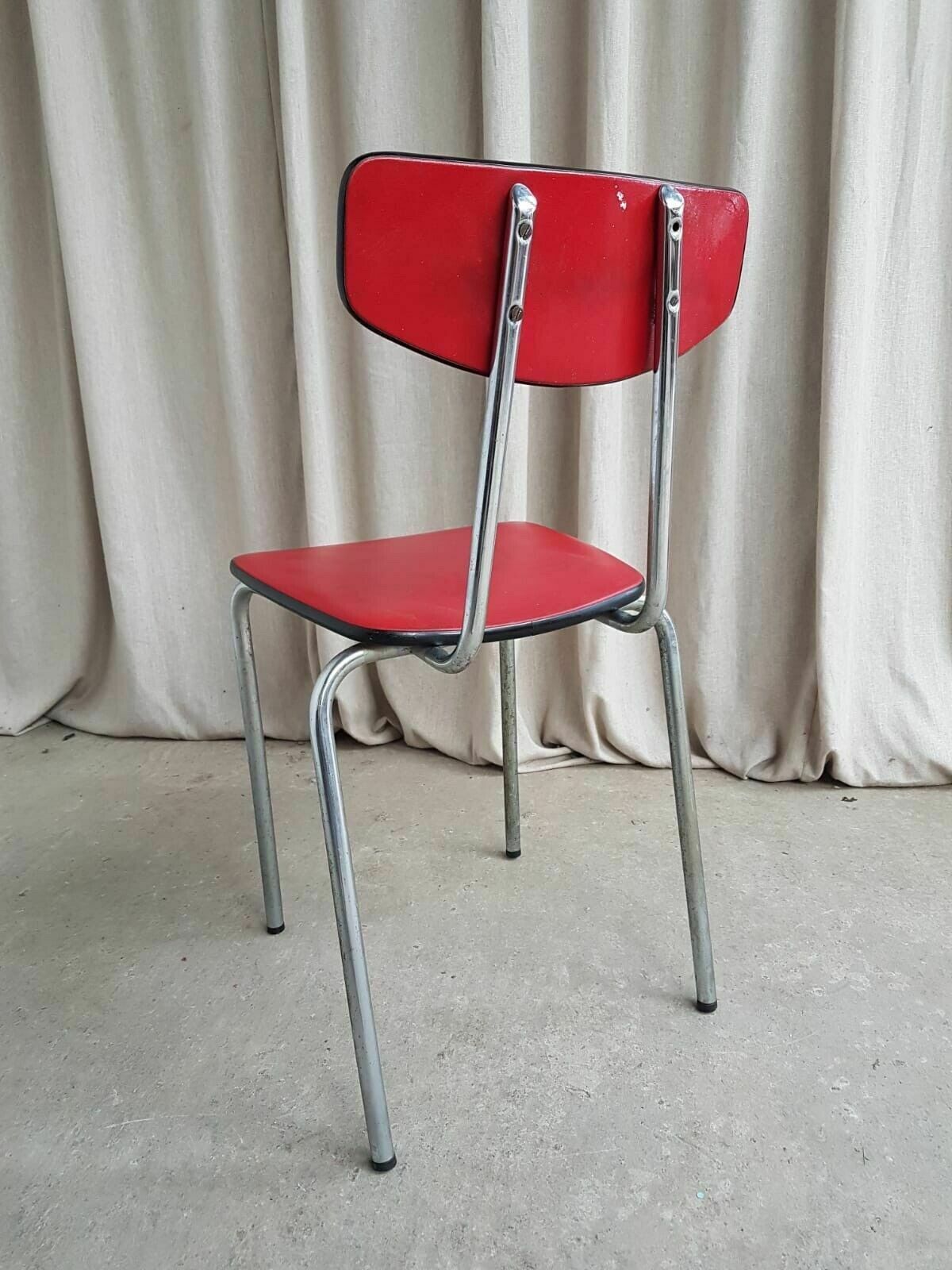 Vtg Mid Century Danish Dining Desk Side Chair Danish Italian Retro photo vinterior
