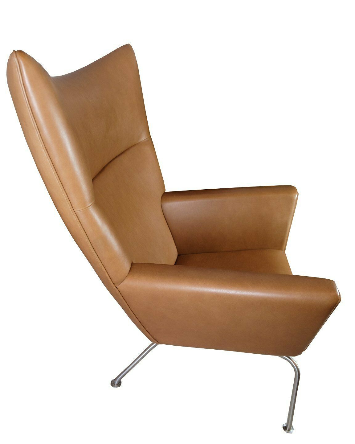 Wingchair Model Ch445in  Walnut Elegance Leather By Hans J. Wegner For Carl Hansen & Søn From 1960s photo for sale