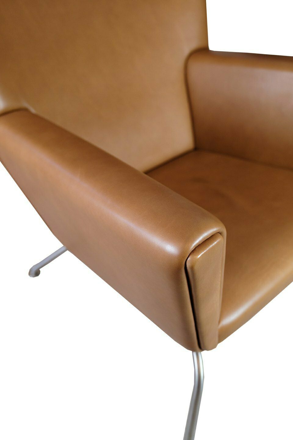 Wingchair Model Ch445in  Walnut Elegance Leather By Hans J. Wegner For Carl Hansen & Søn From 1960s photo buy