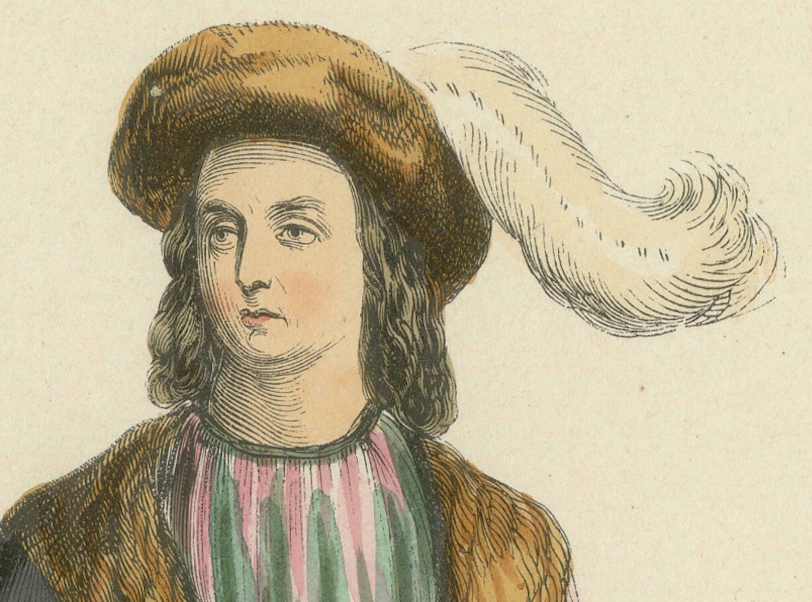 Youthful Elegance: A Young Gentleman's Attire In 'Costume Du Moyen âge', 1847 photo Art