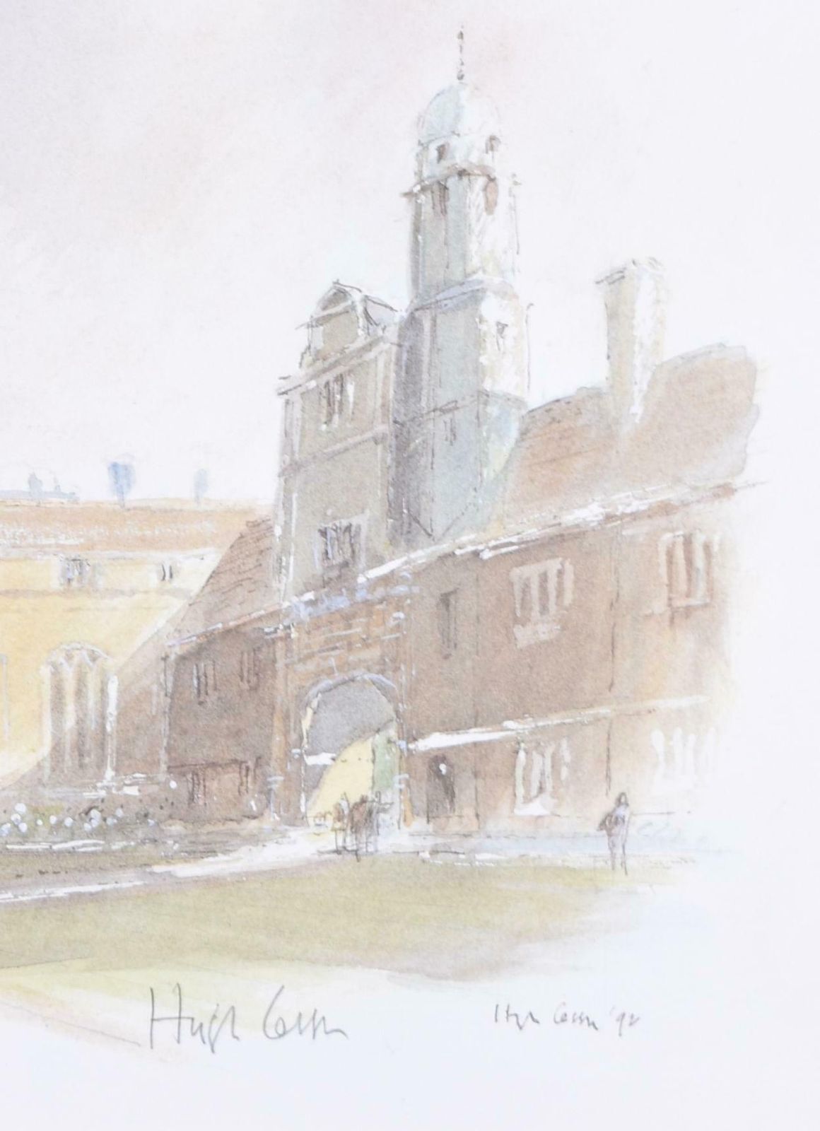 Gonville And Caius College, Cambridge Lithograph By Hugh Casson photo Art