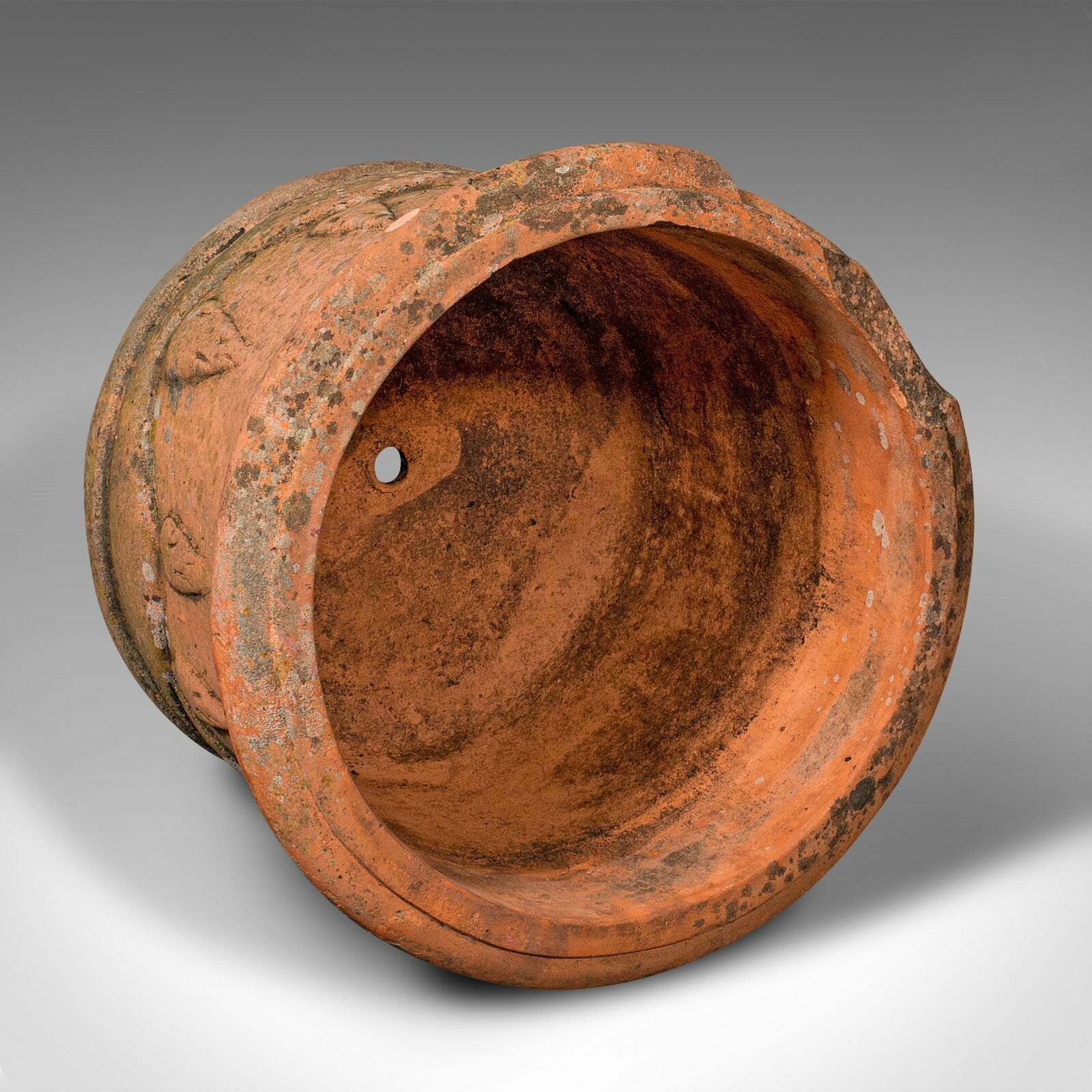 photo furniture Pair Of Antique Decorative Planters, Italian, Terracotta, Jardiniere, Victorian