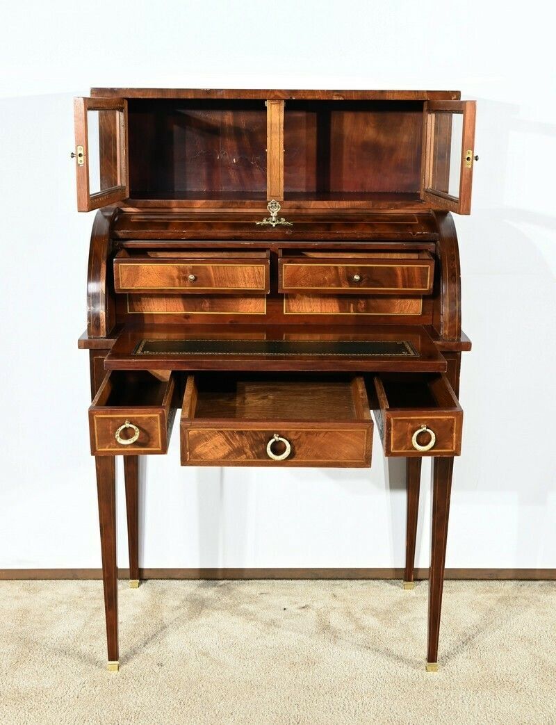 Small Bonheur Du Jour Mahogany Desk, Louis XVI/Directory Style – Early 20th Century photo vinterior