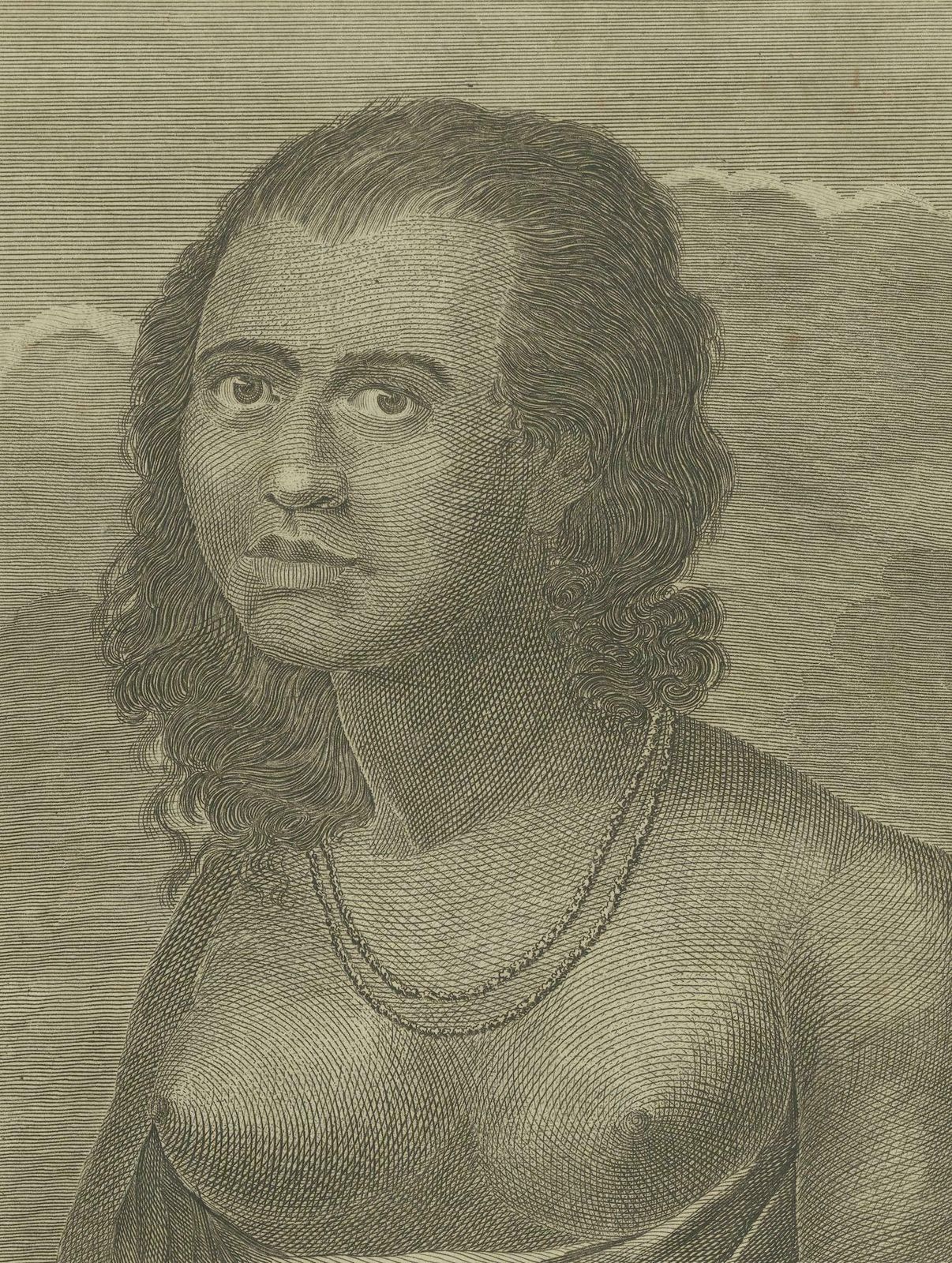 Regal Dignity And Island Beauty: King Poulaho Of Tonga And A Woman Of Eua, 1785 photo Art