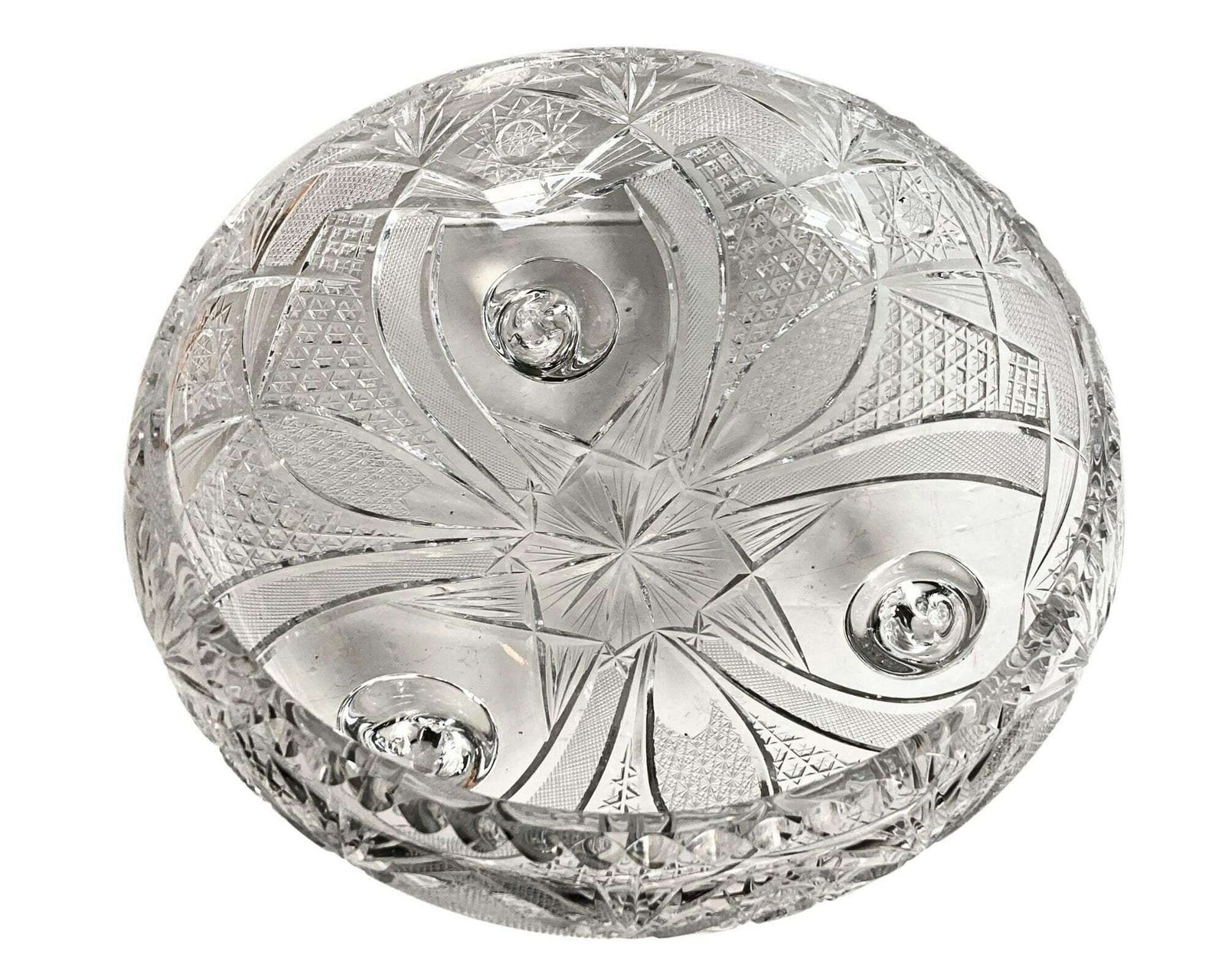 Crystal Footed Bowl | 11.8 Tall (30cm) | Heavy 8.8lbs (4kilo) | 1960s photo 298.0