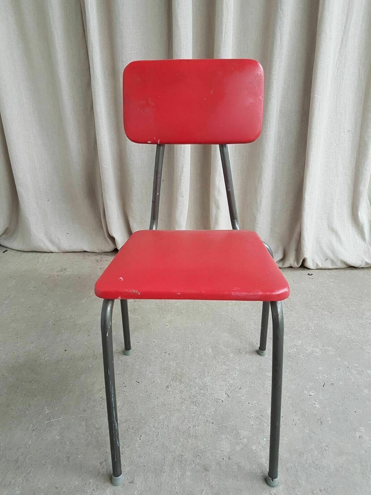 Vtg Mid Century Danish Dining Desk Side Chair Danish Italian Retro photo vinterior
