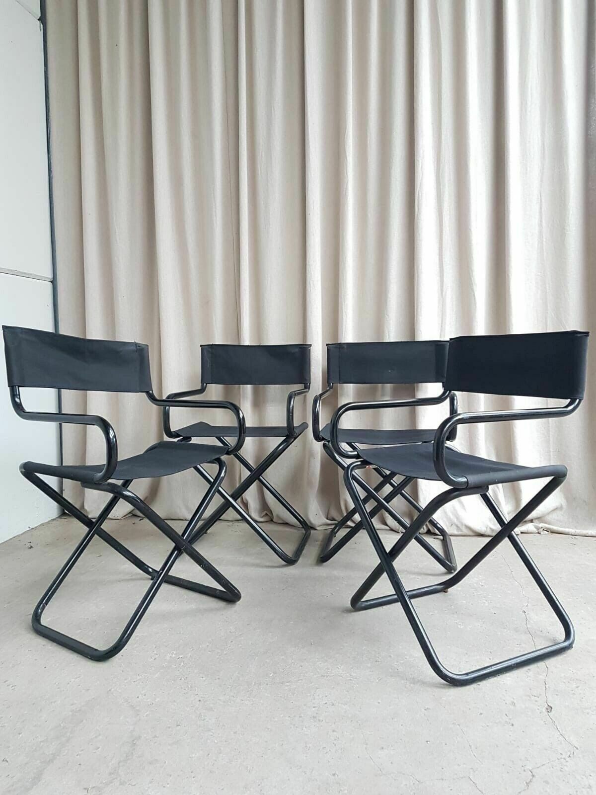 Vtg Mid Century Set Of 4 Danish Directors Armchairs Chairs By Hanne Hansen photo Furniture