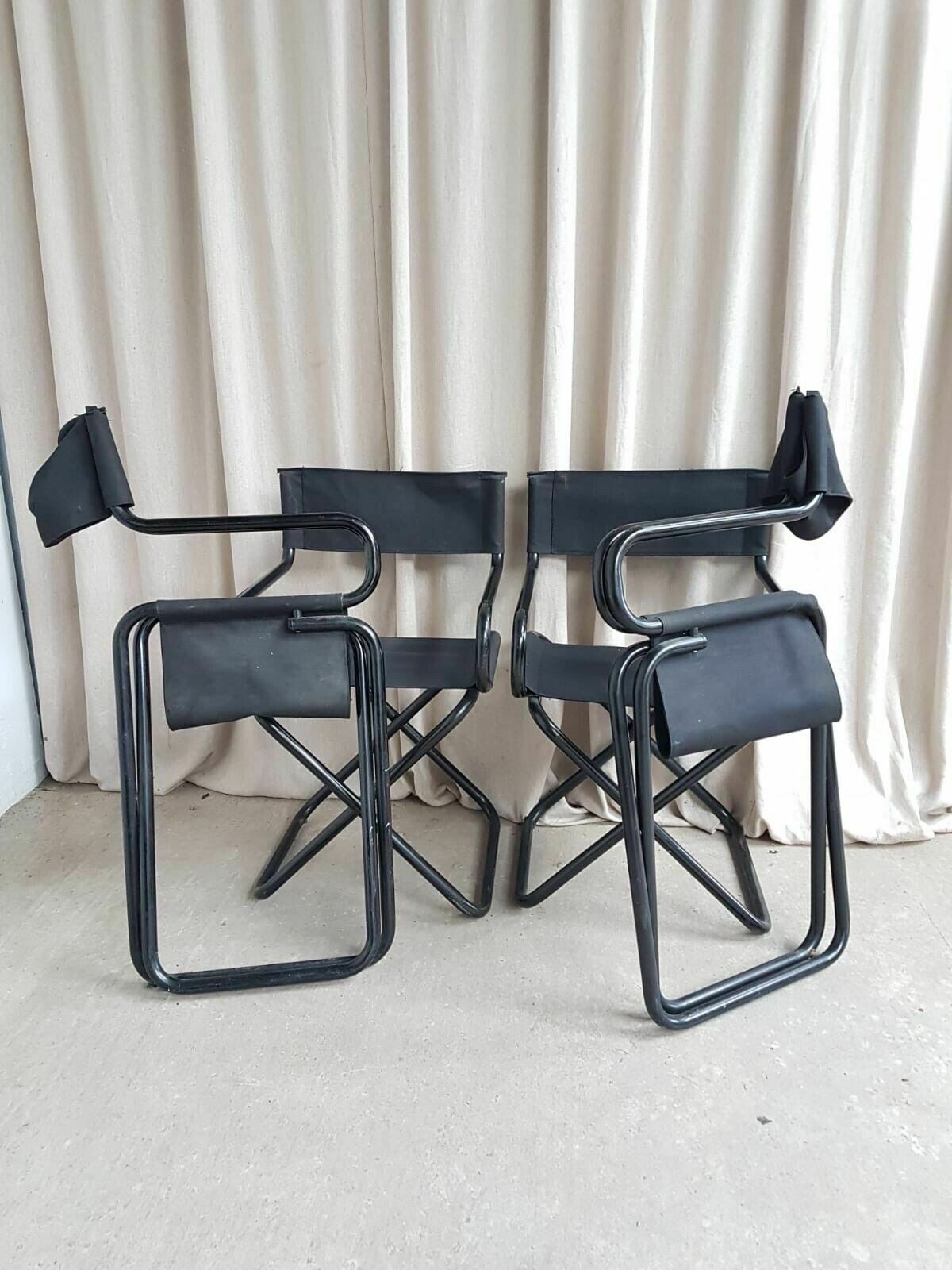 Vtg Mid Century Set Of 4 Danish Directors Armchairs Chairs By Hanne Hansen photo vintage