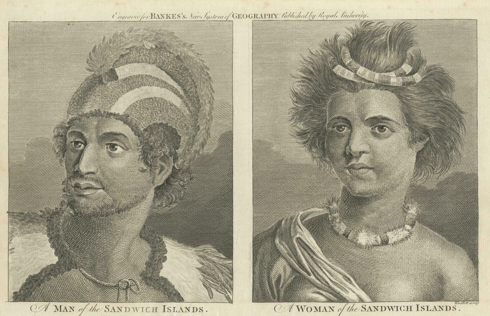 Portraits Of Nobility From The Sandwich Islands (Hawaii), Published Circa 1790 photo Art