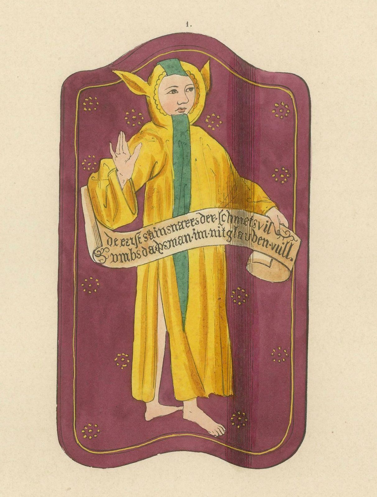 Heraldic Harmony: Shields And Effigies Of Medieval Nobility, 1847 photo for sale
