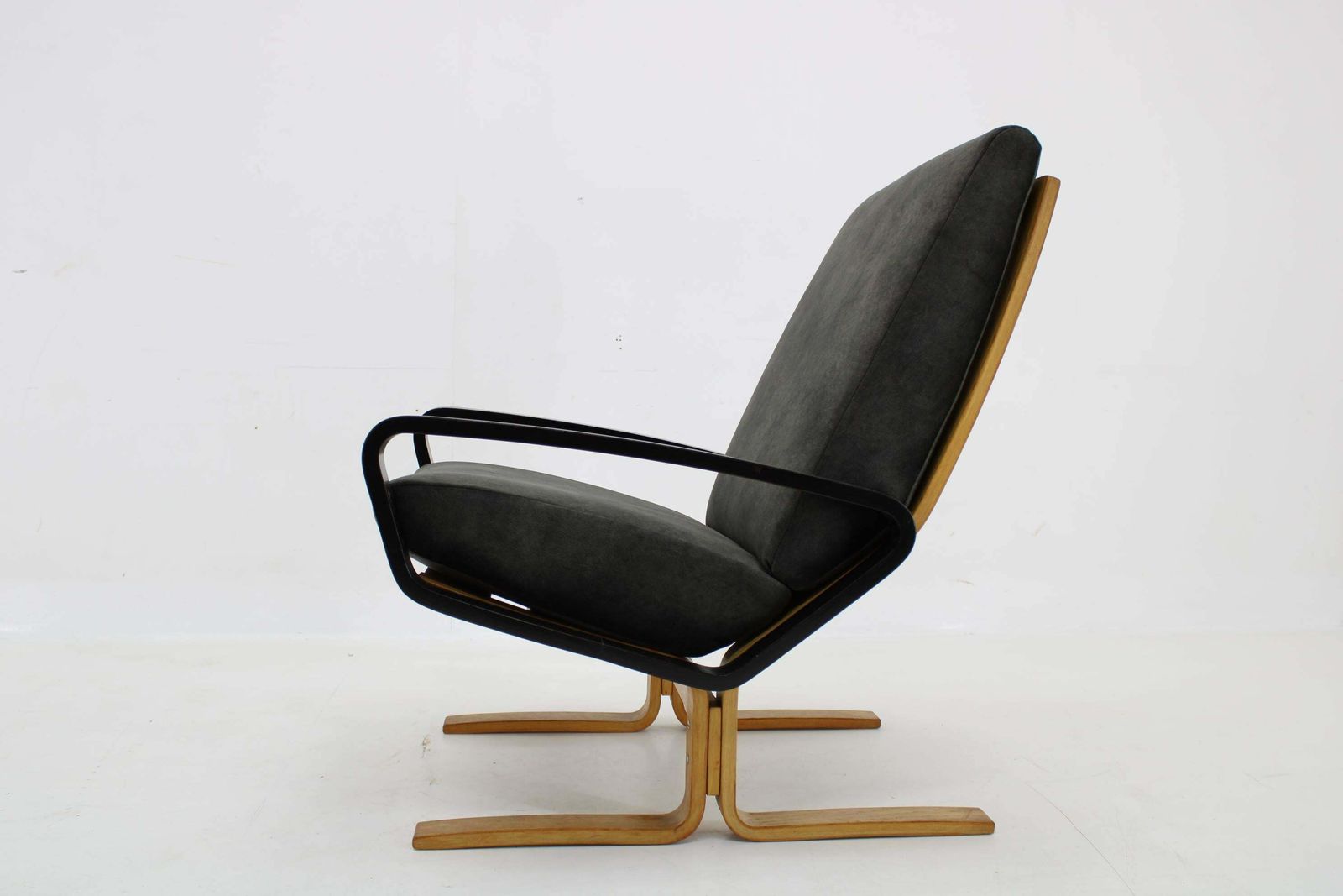 1970s Ludvik Volak Armchair By Drevopodnik Holesov, Czechoslovakia photo vintage