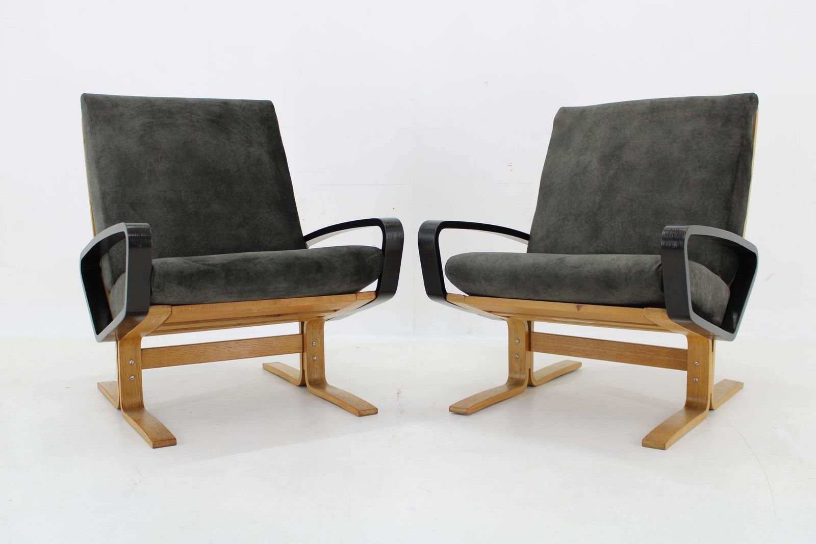 Furniture 1970s Ludvik Volak Armchair By Drevopodnik Holesov, Czechoslovakia photo