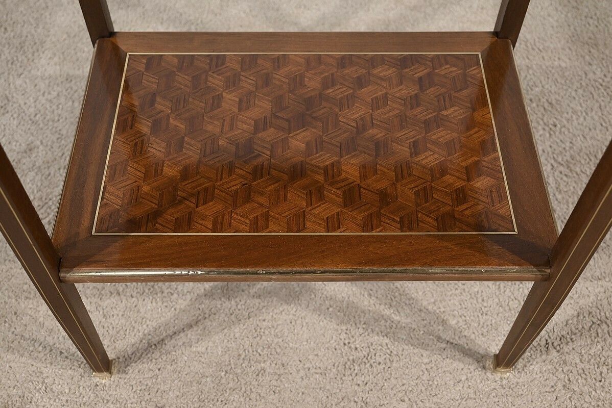 Furniture Small Mahogany Living Room Table, Directoire Taste – Early 20th Century photo