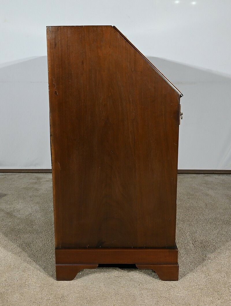 photo vinterior Scribanne Chest Of Drawers In Solid Mahogany, Georgian Period, England – 18th Century