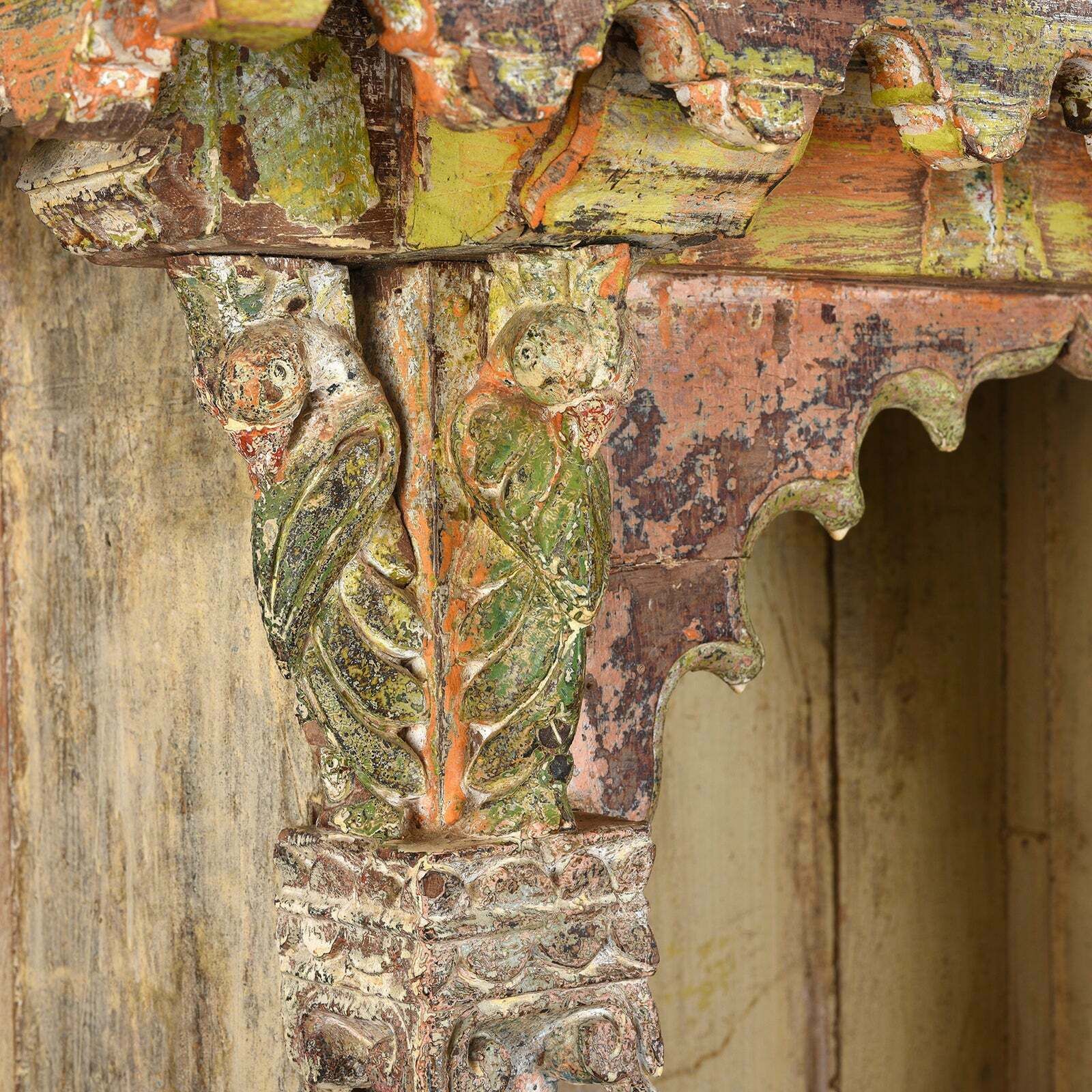House Shrine Side Cabinet From Gujarat   19th Century photo vinterior