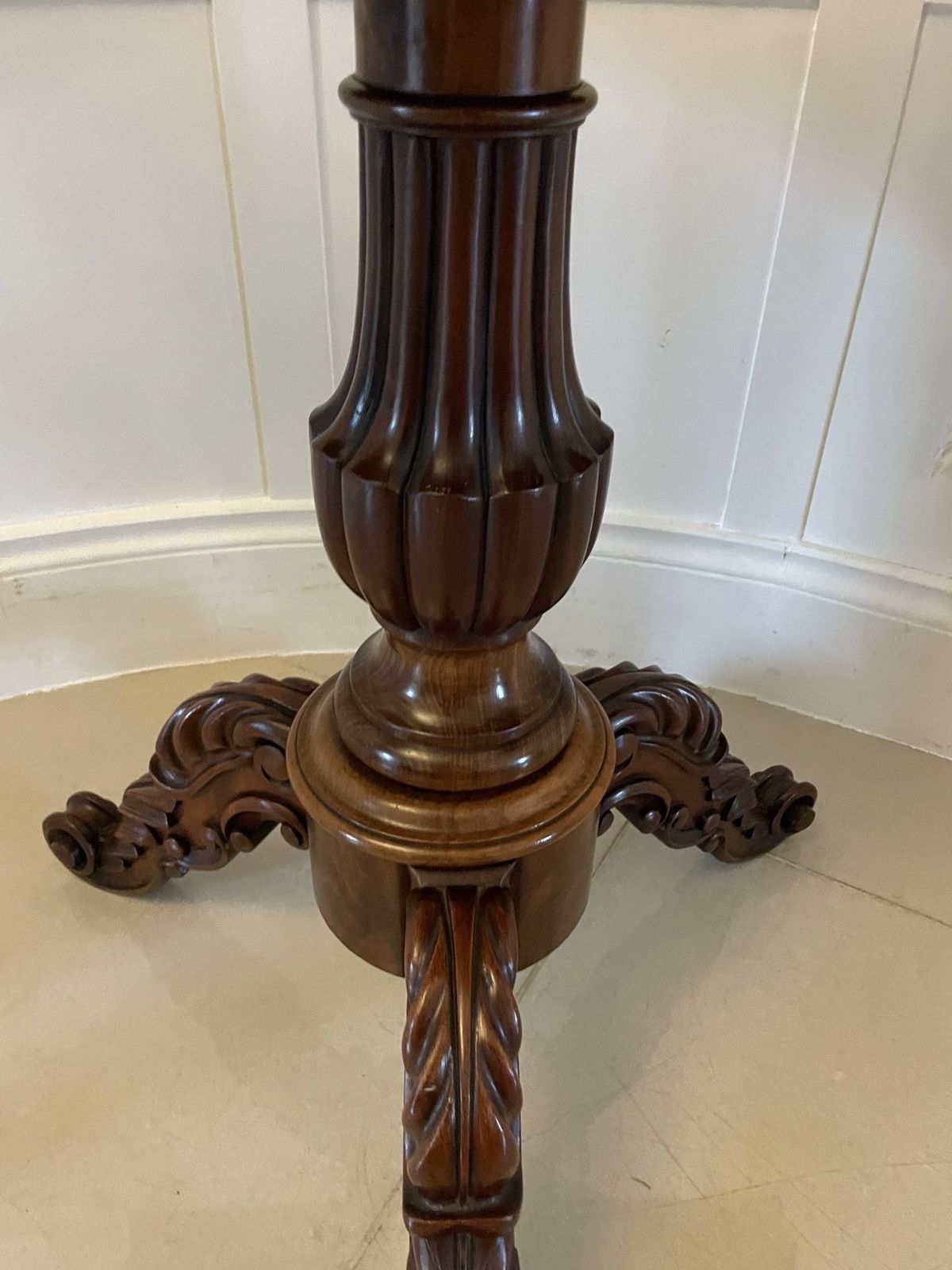 Antique 19th Century Quality Figured Mahogany Card Table photo vintage