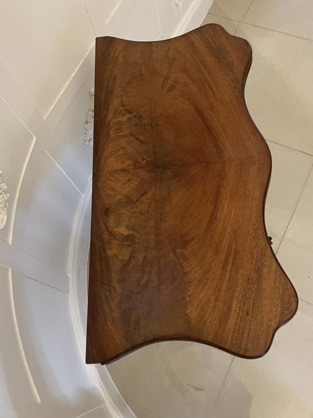 photo buy Antique 19th Century Quality Figured Mahogany Card Table