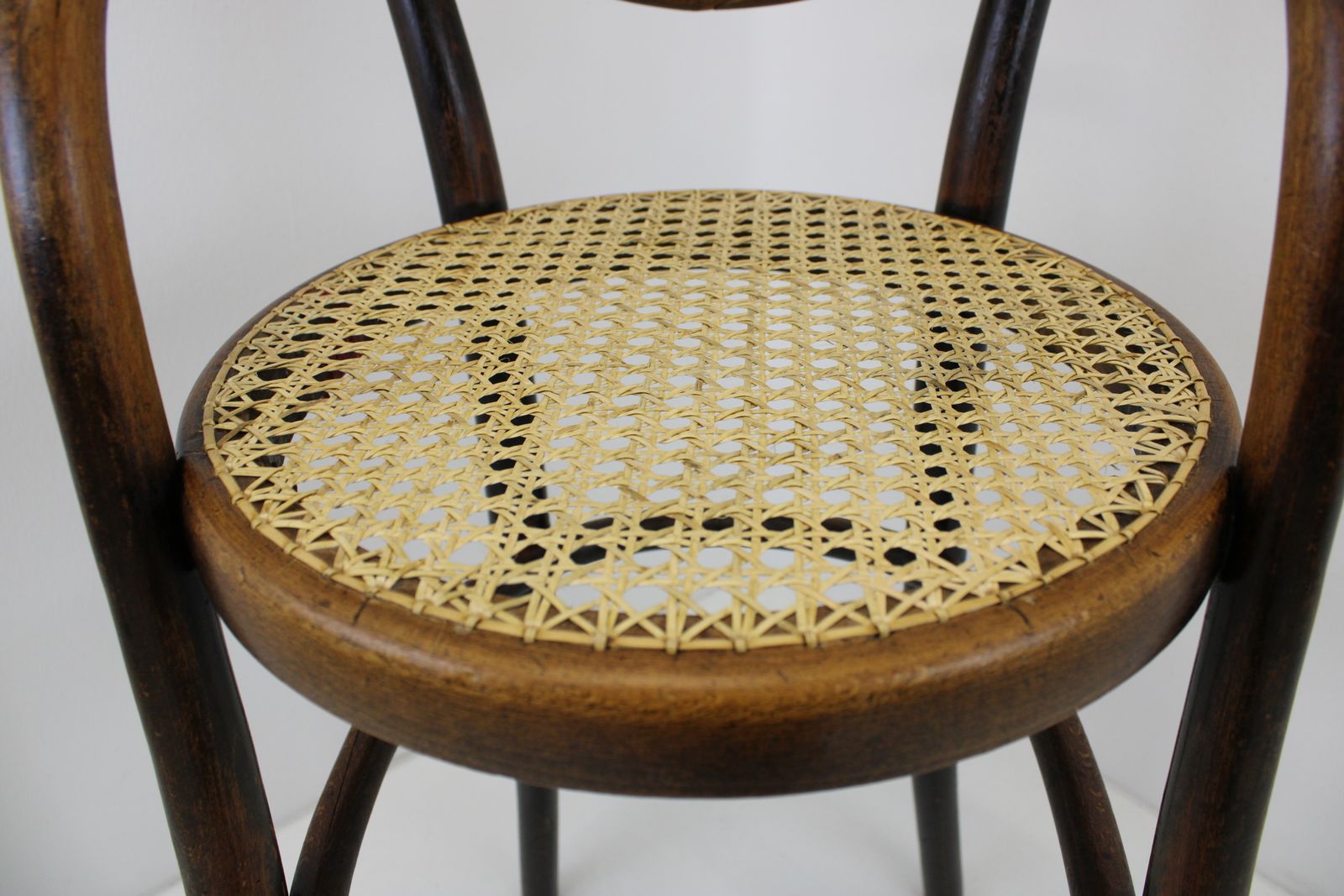 Antique Thonet Kids Chair/Model 1230 From 1890/Bentwood And Wicker Caned/Highchair/Gift For Kids/Restored/Designer Chair photo 740.0
