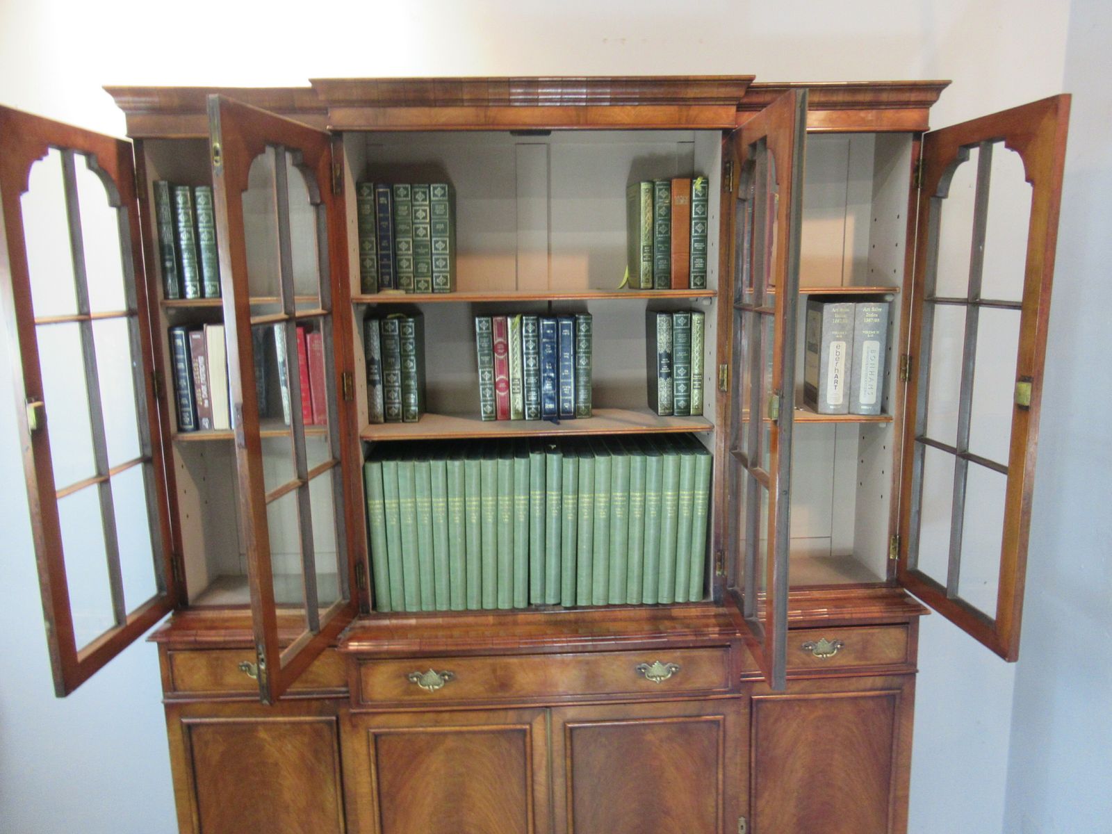 Georgian Style Walnut  Bookcase photo Furniture