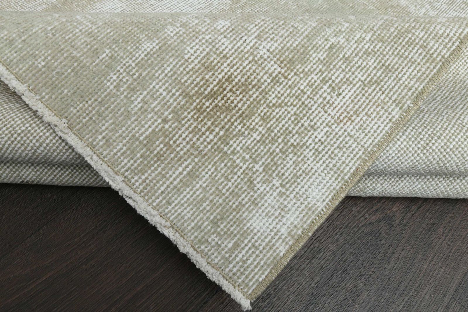 3x6 Green Brown Oushak Rug, Handmade Rug, Turkish Rug, Vintage Rug, 3x6 Runner Rug, Kitchen Rug, Hallway Rug, Distressed Rug, 3.5x6.3 Ft photo 310.0