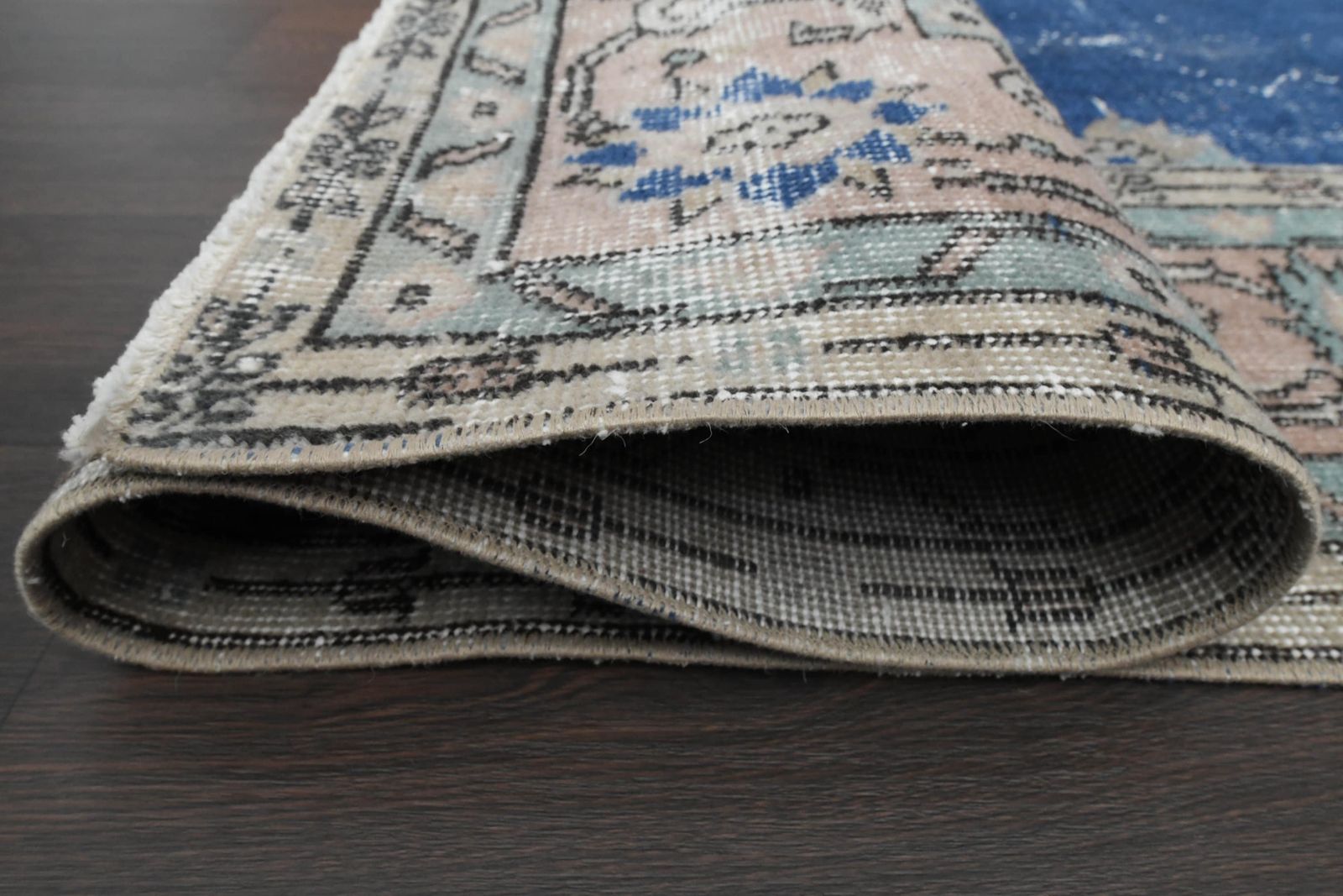 7x10 Pink Blue Oushak Wool Rug, Handmade Vintage Turkish Rug, Antique Large Rug, Home Decor, Living Room Rug, 7x10 Area Rug, Distressed Rug photo buy