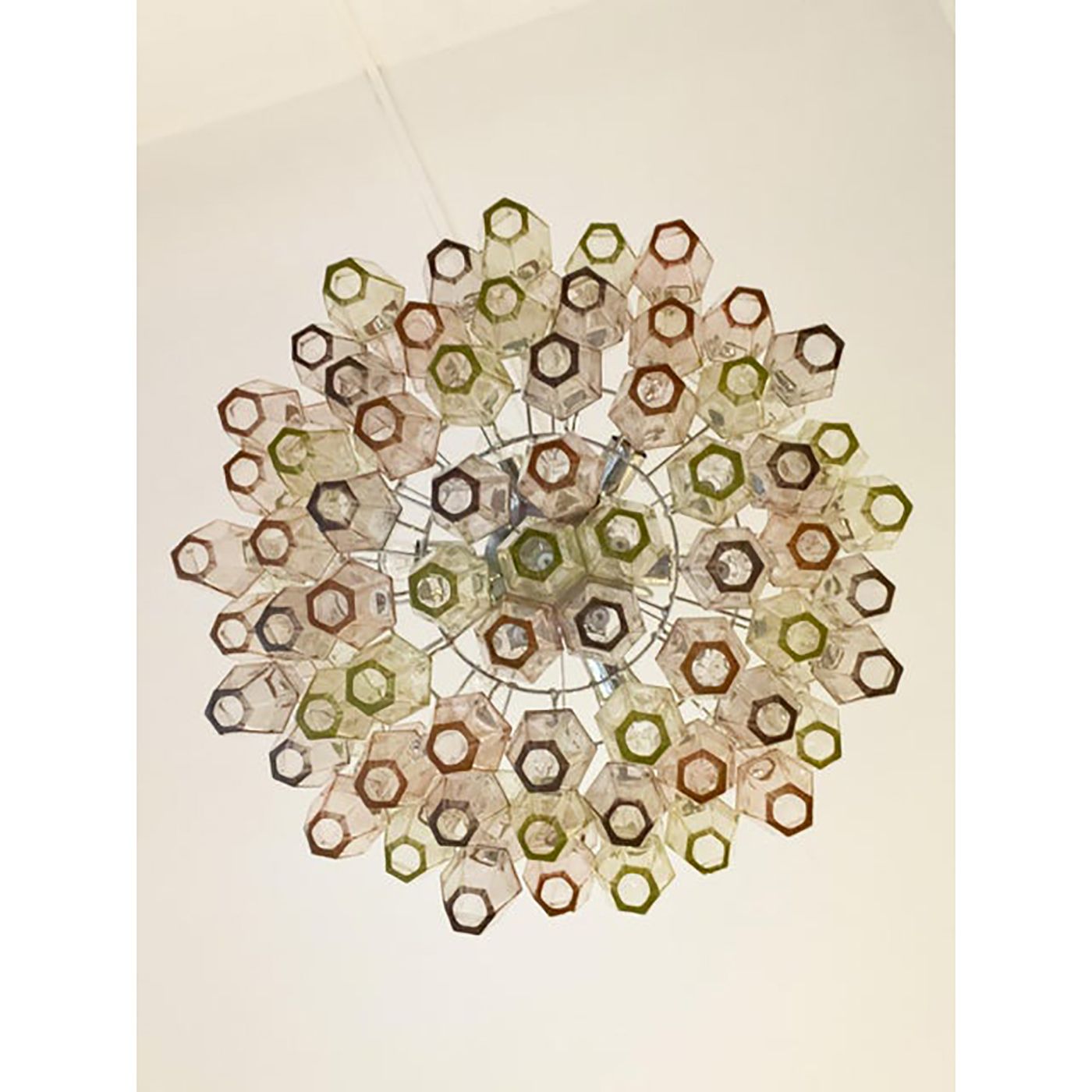 Contemporary “Poliedri” Murano Glass Chandelier photo 5800.0